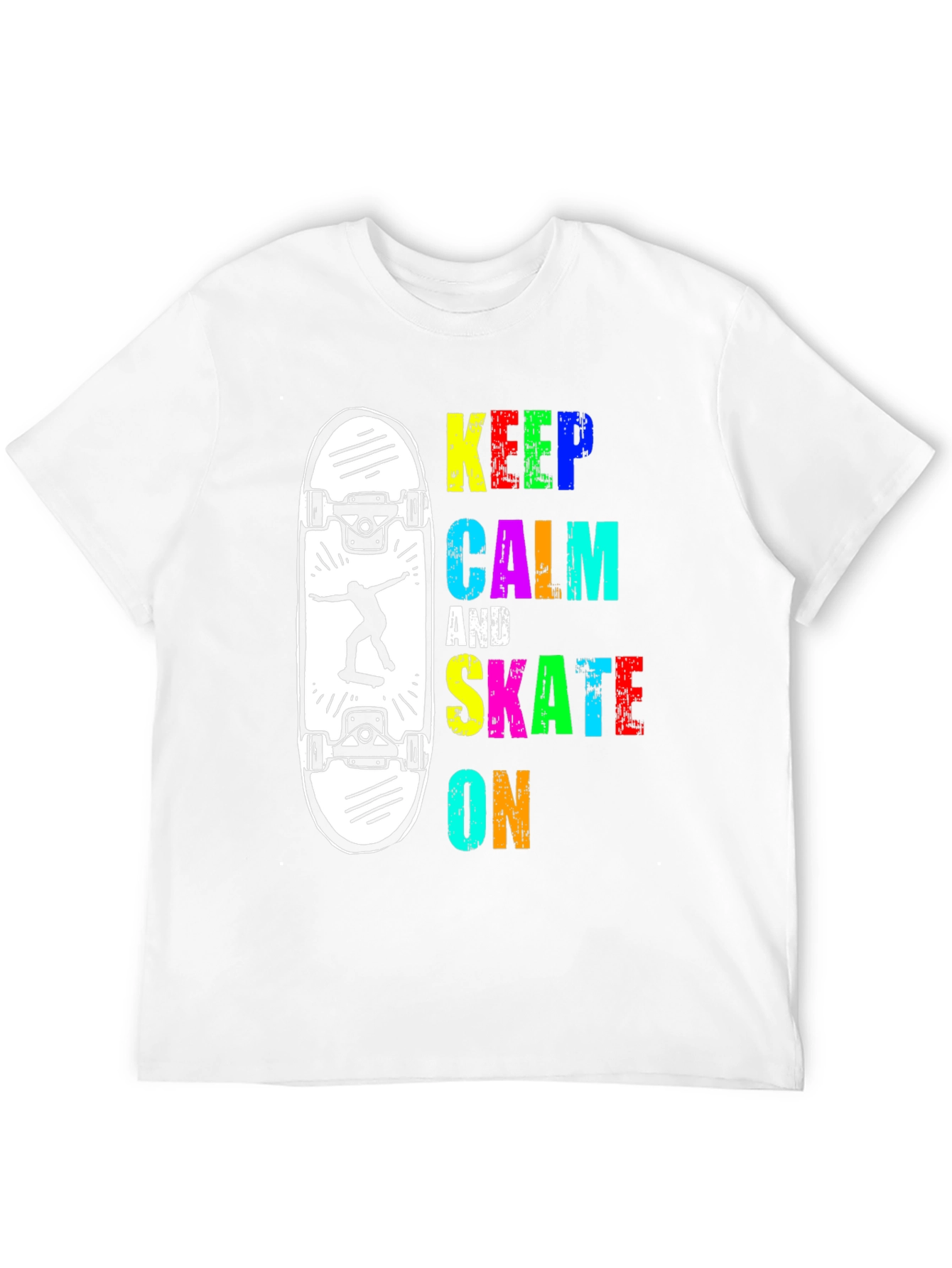 Keep Calm and Skate On Graphic Tee