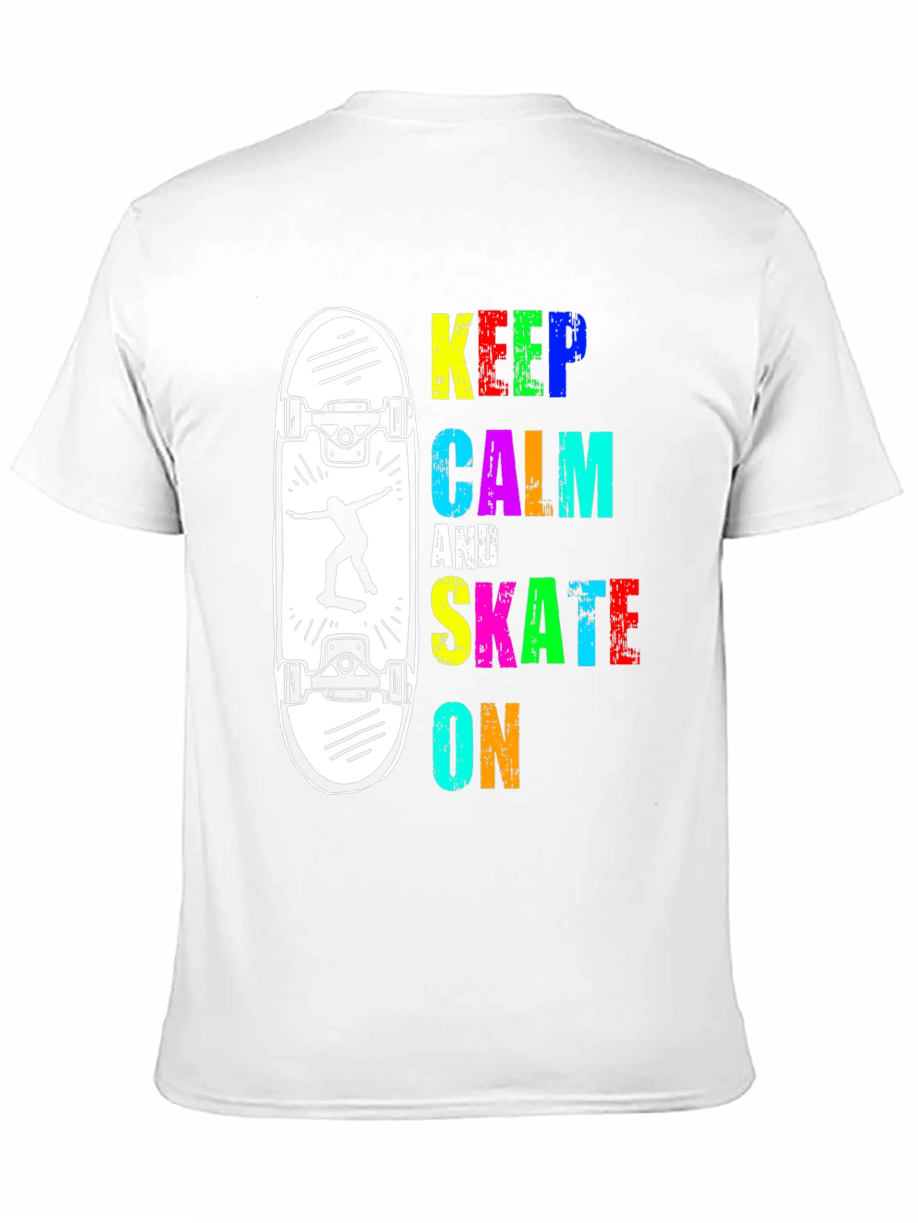 Keep Calm and Skate On Graphic Tee