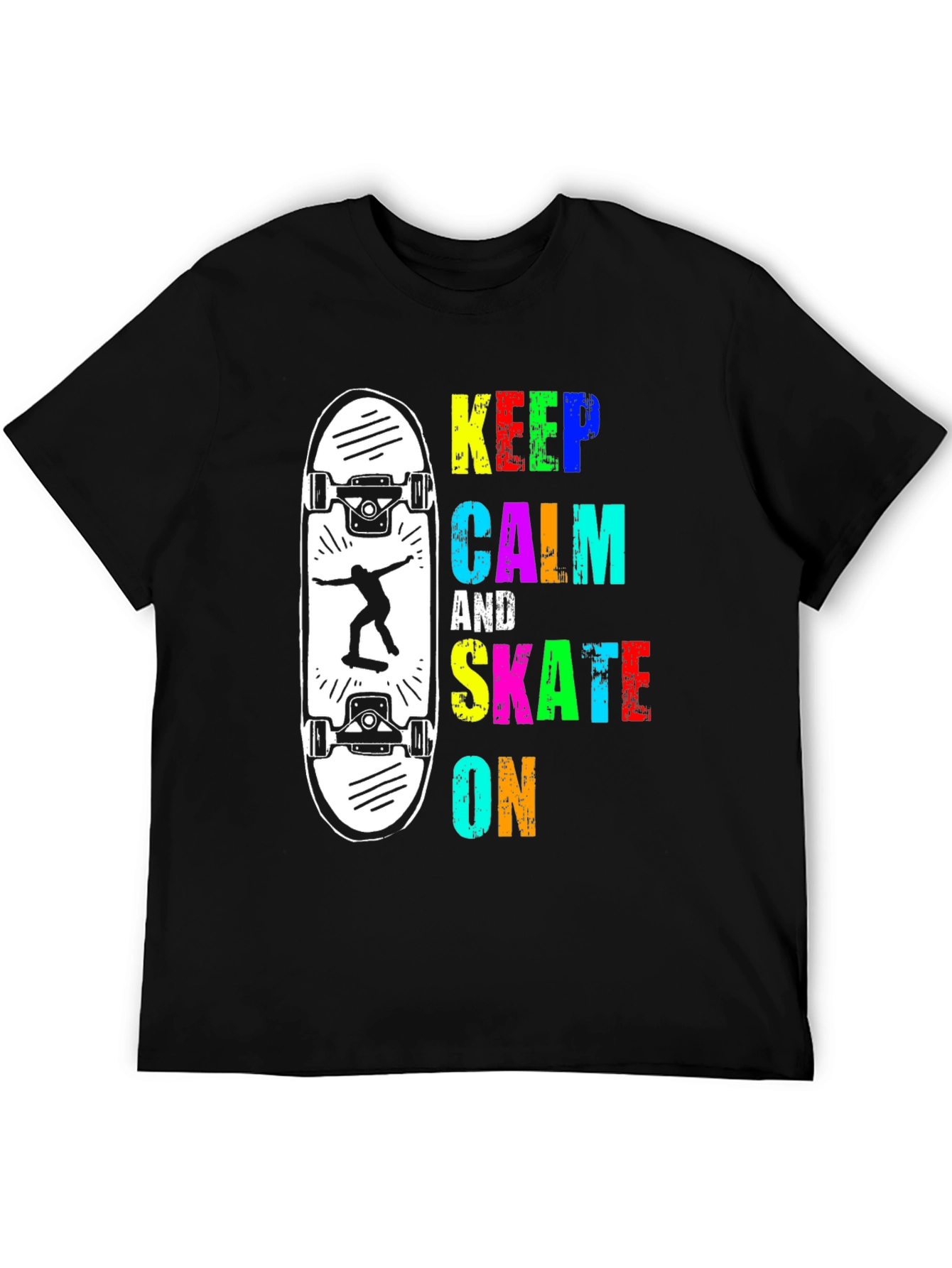 Keep Calm and Skate On Graphic Tee