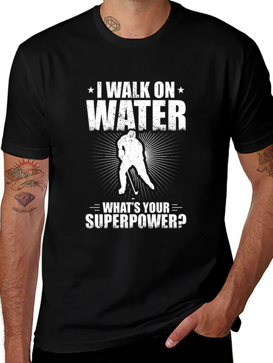 I Walk On Water Hockey T-Shirt
