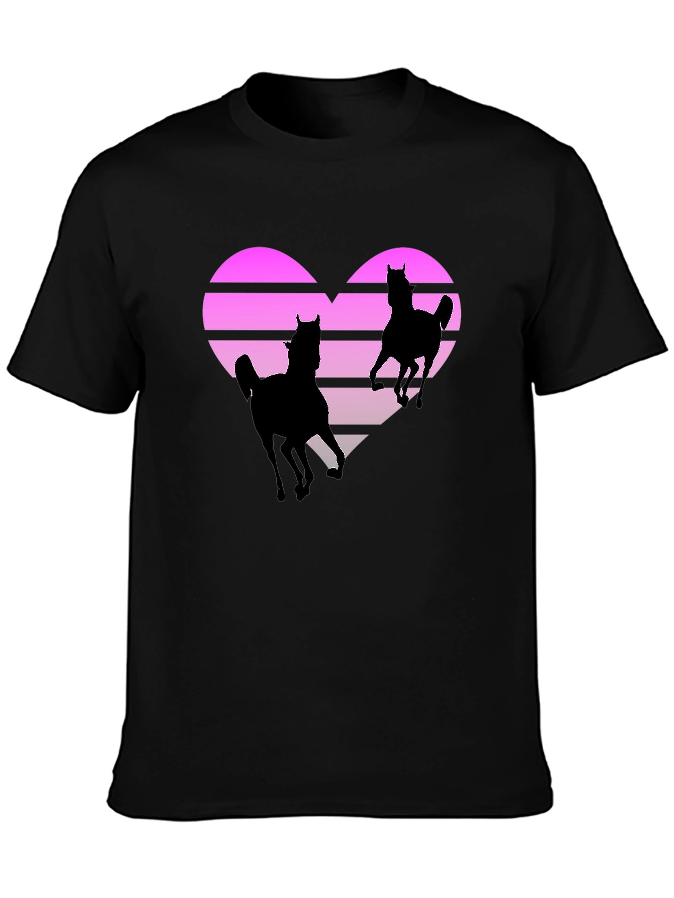 Retro Horse Heart Graphic Tee