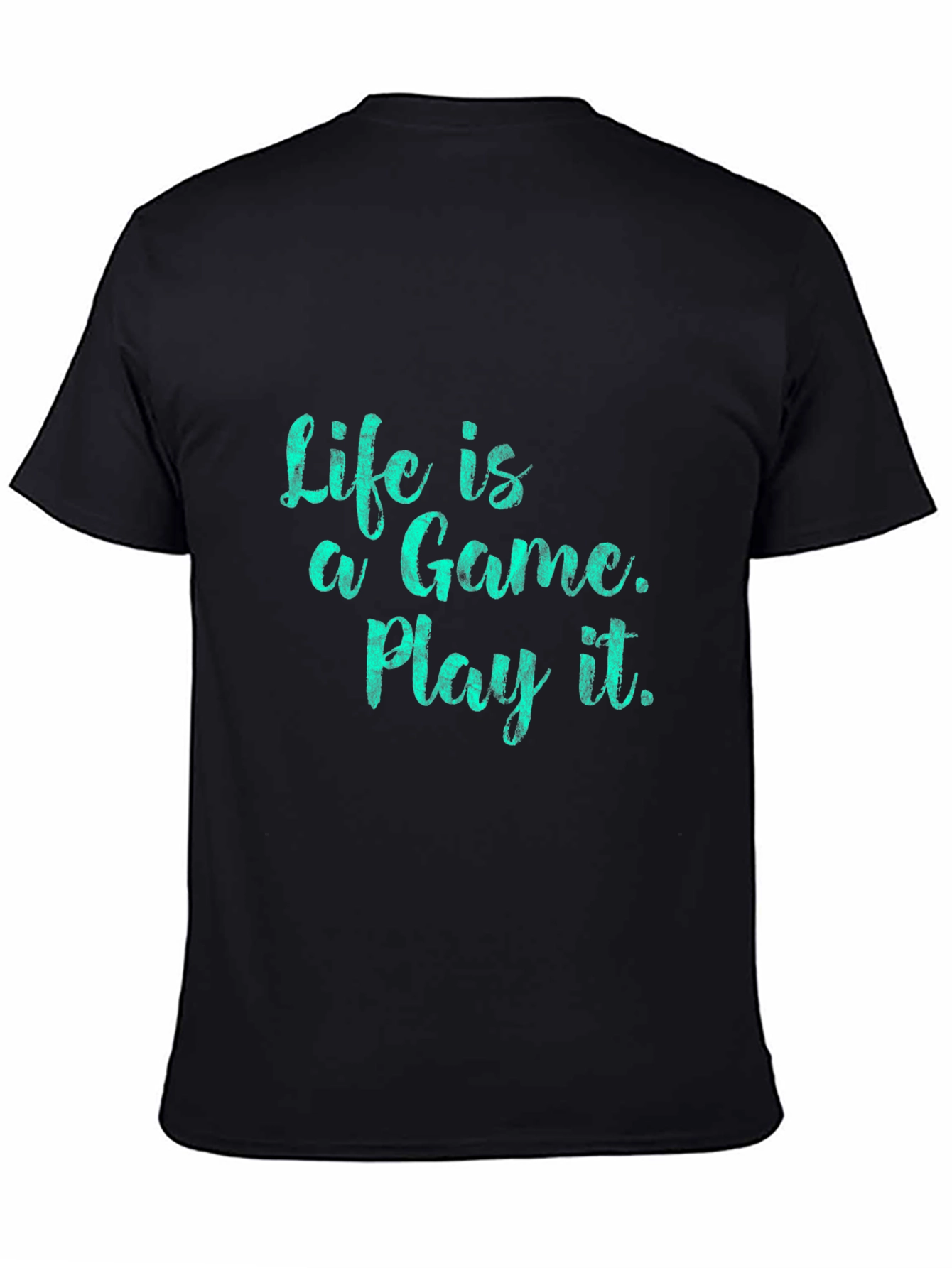 Life is a Game Black T-Shirt