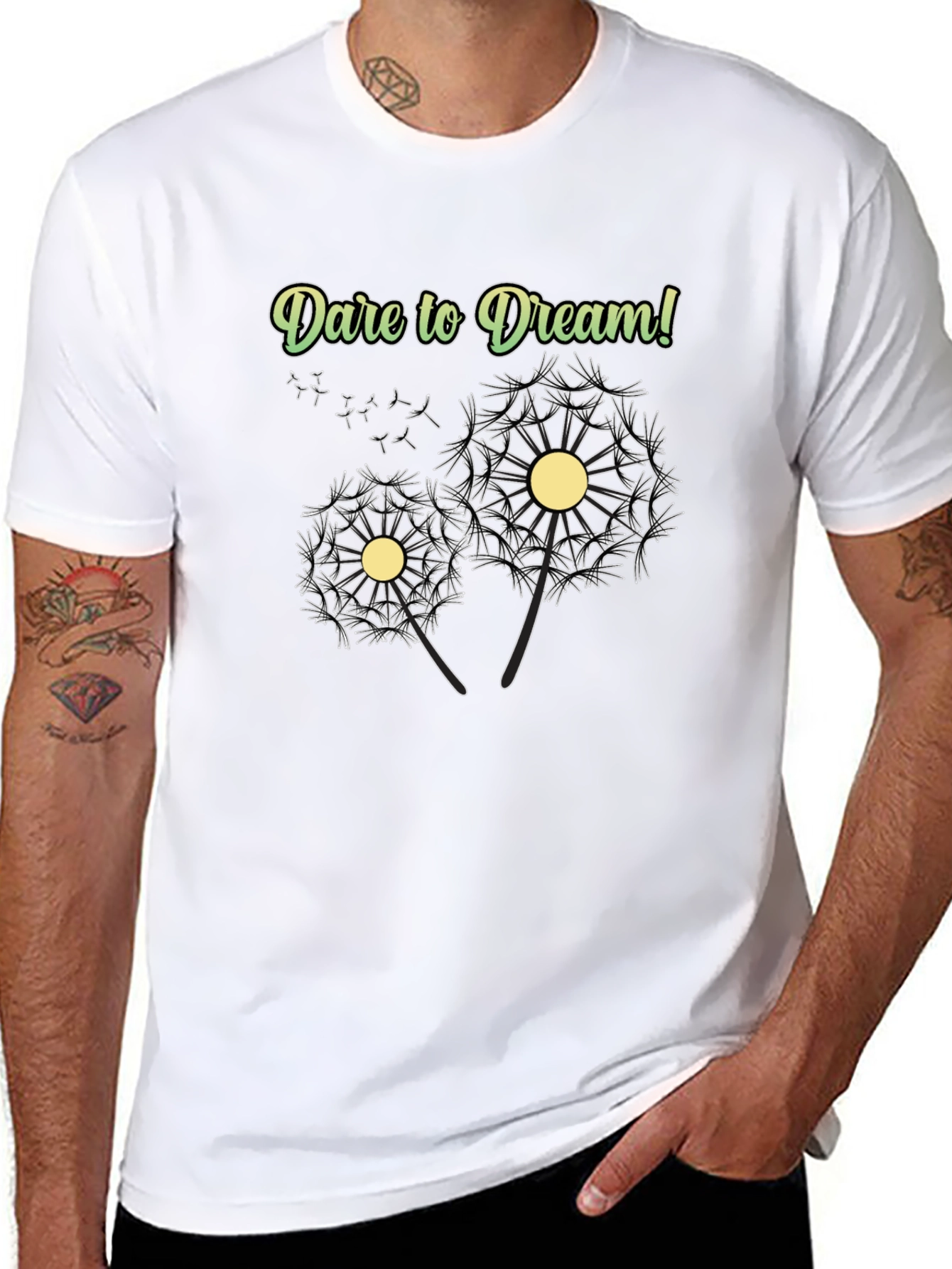 Dare to Dream Dandelion Graphic Tee - Unisex