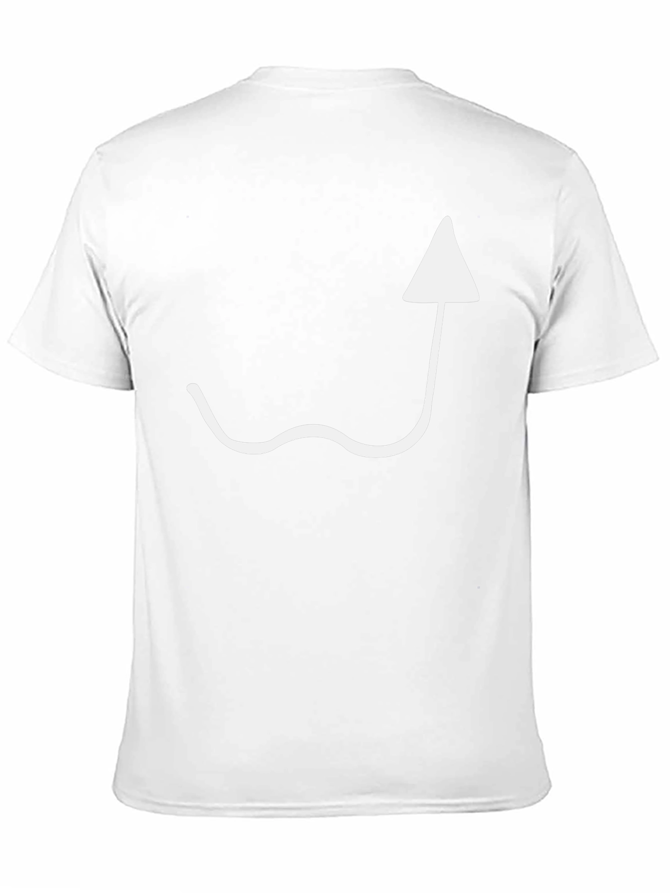 Black T-Shirt with White Arrow Design