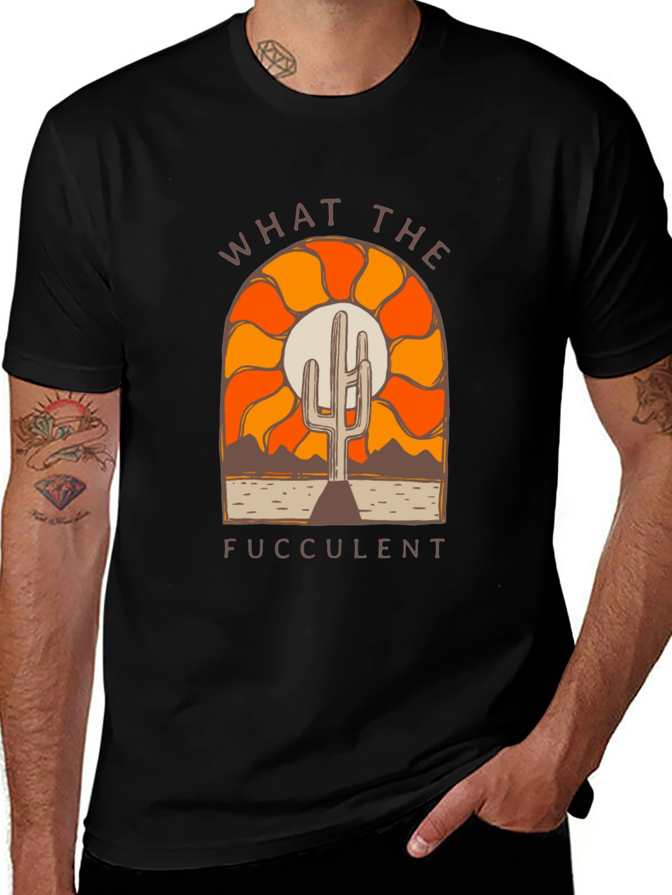 What The Fucculent Cactus Graphic Tee
