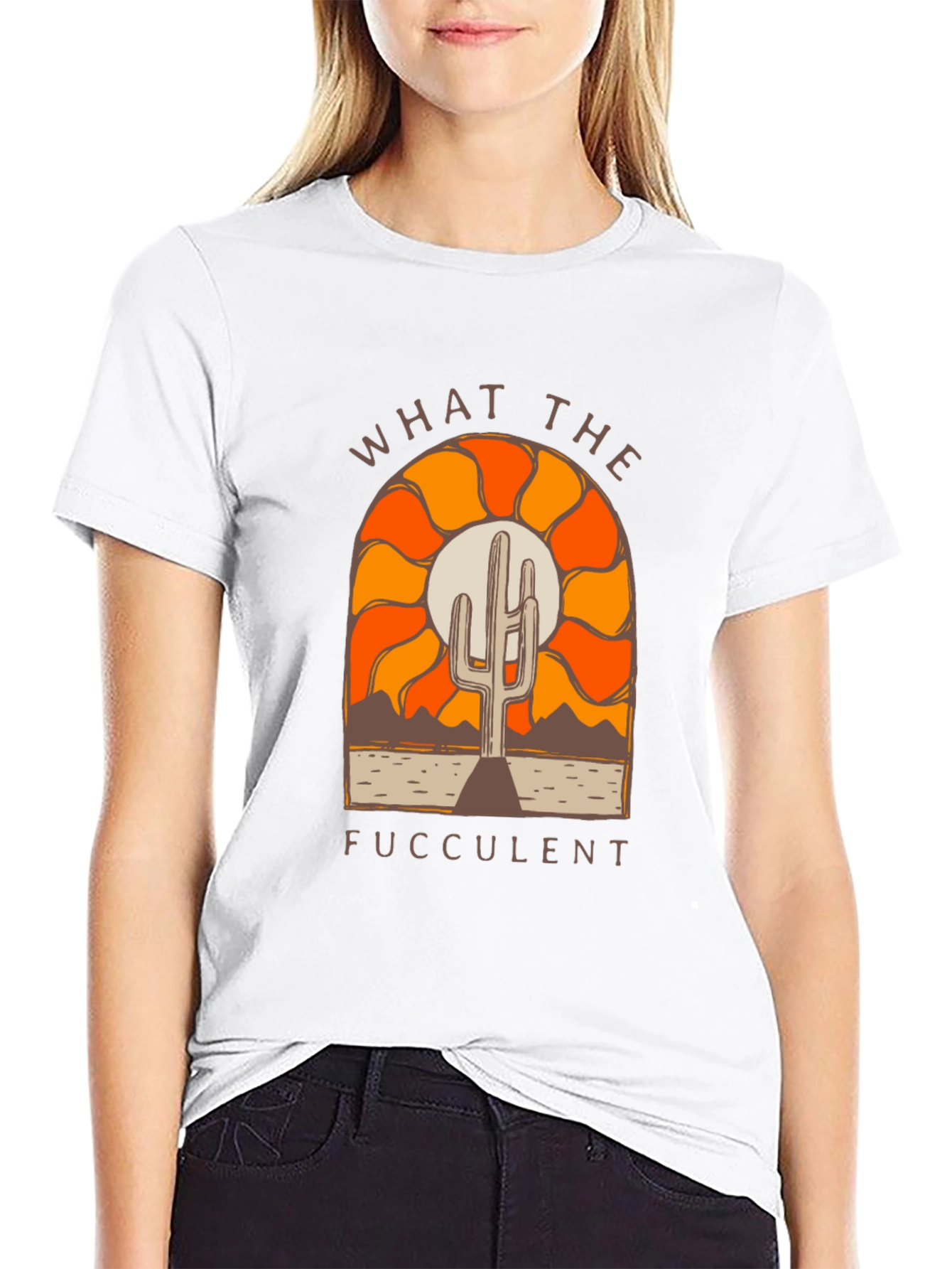 What The Fucculent Cactus Graphic Tee