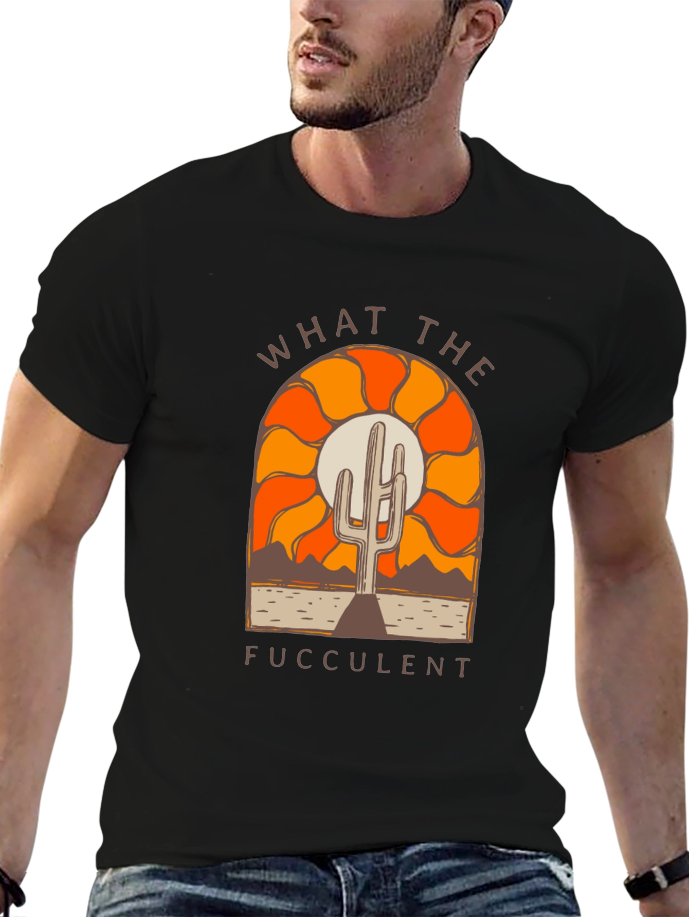 What The Fucculent Cactus Graphic Tee
