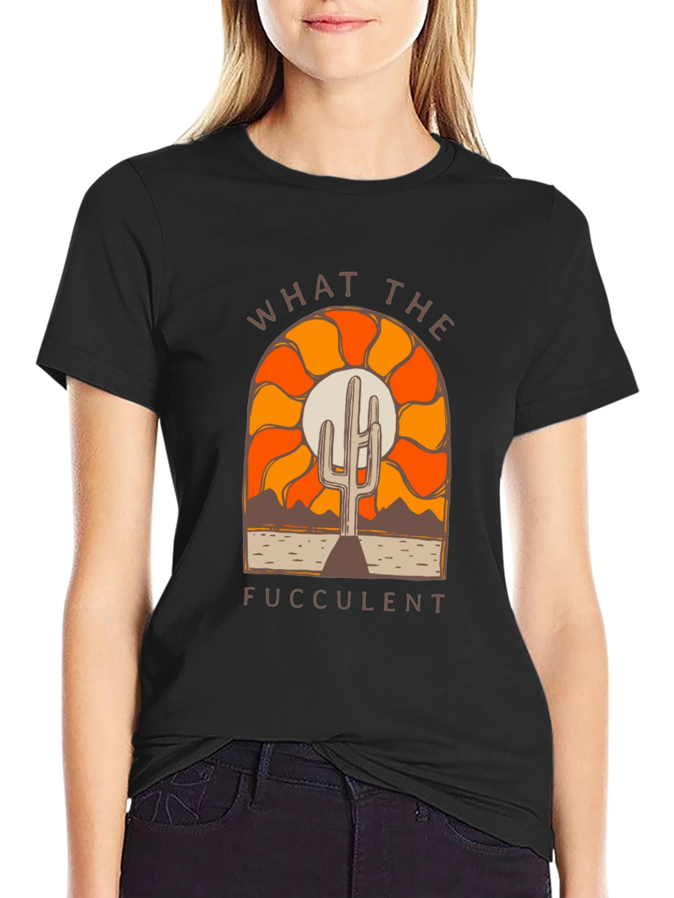What The Fucculent Cactus Graphic Tee