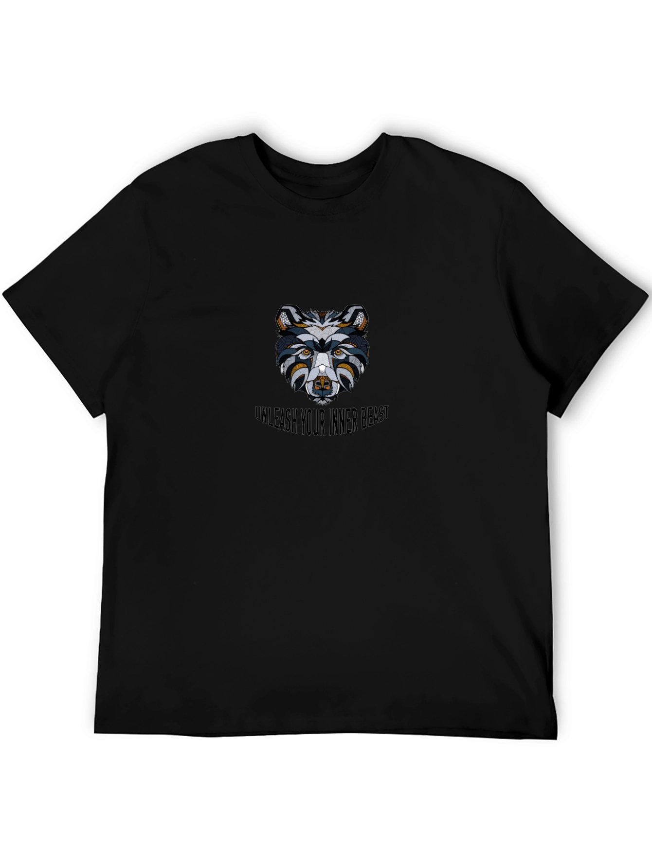 Unleash Inner Beast Black Graphic Tee