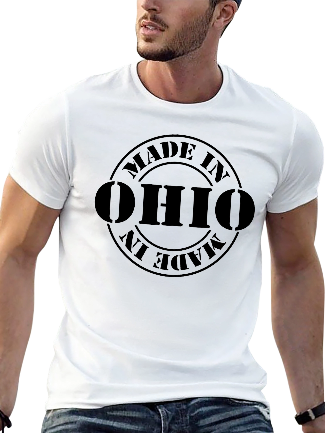 Made in Ohio T-Shirt - Black Graphic Tee