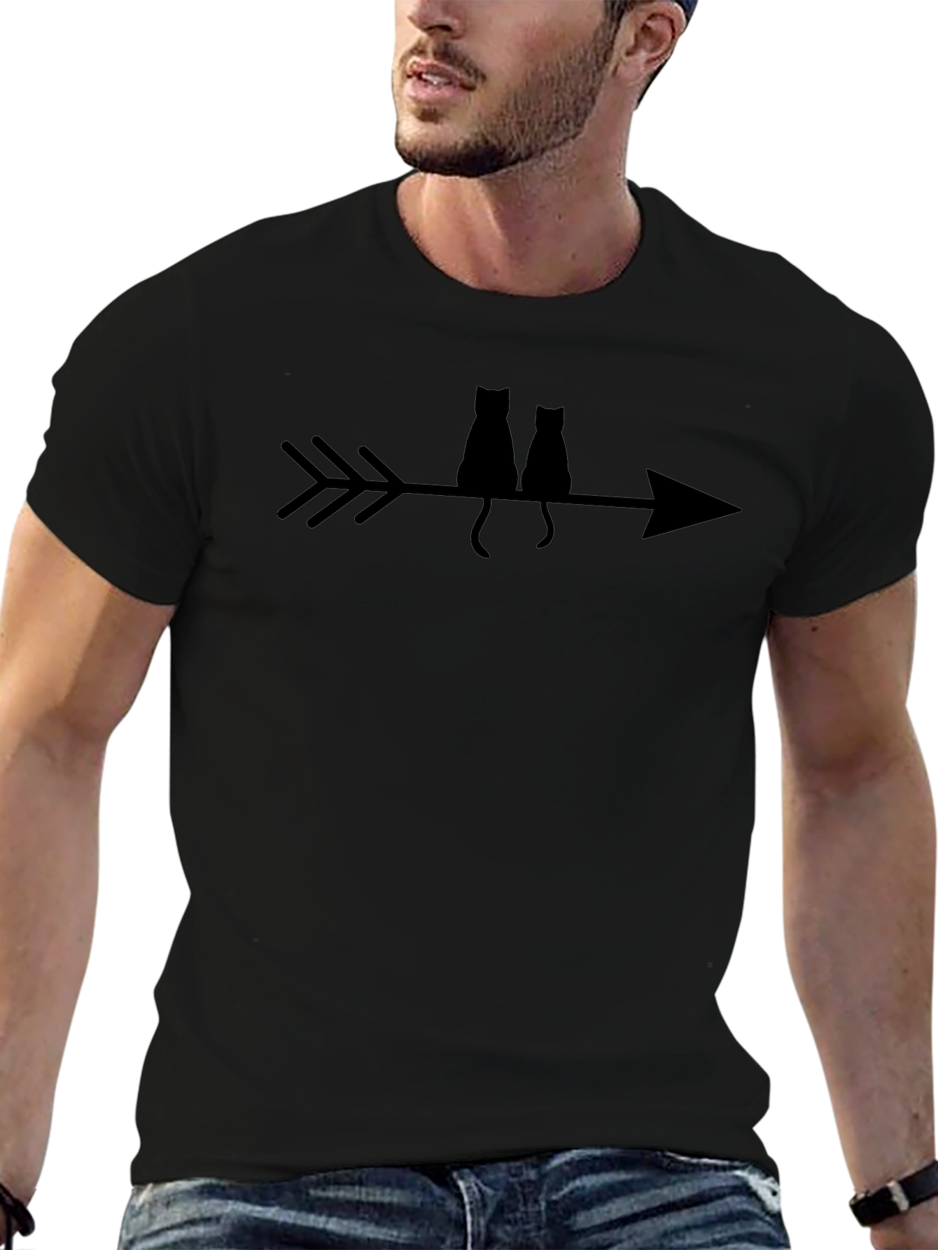 Arrow Cats Graphic T-Shirt