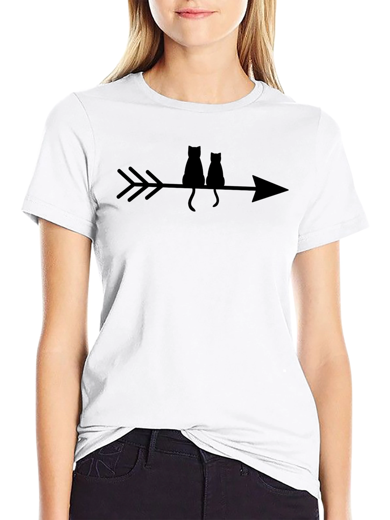 Arrow Cats Graphic T-Shirt