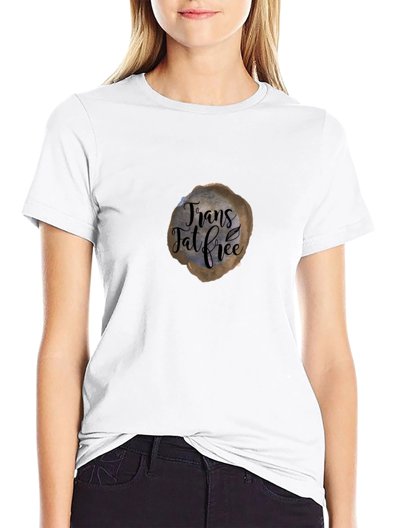 Trans Fat Free Graphic Tee - Unisex Black T-Shirt