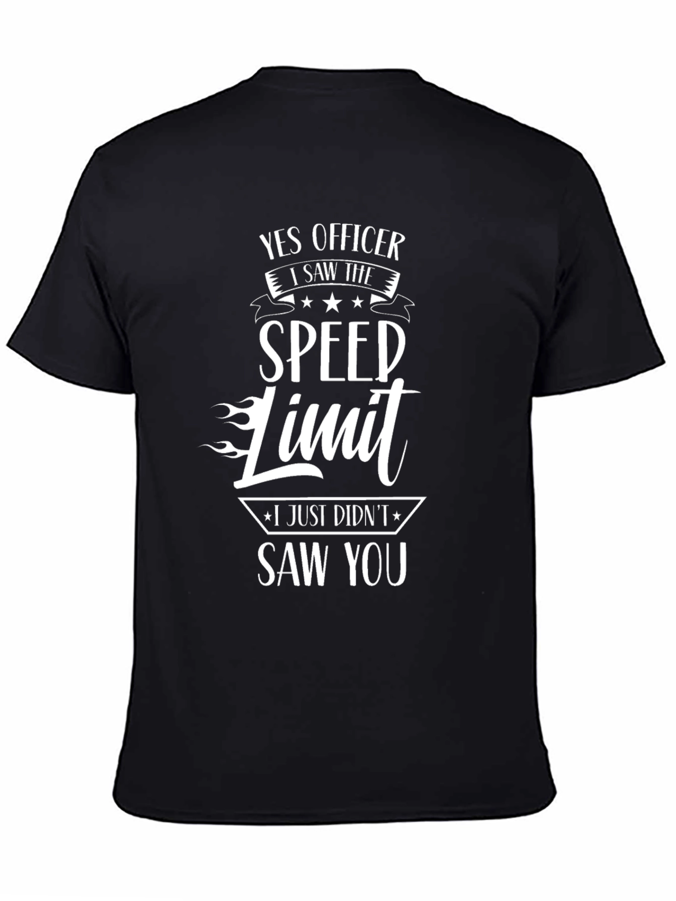 Yes Officer Speed Limit Graphic Tee
