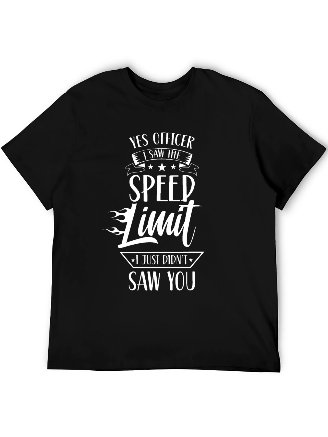 Yes Officer Speed Limit Graphic Tee