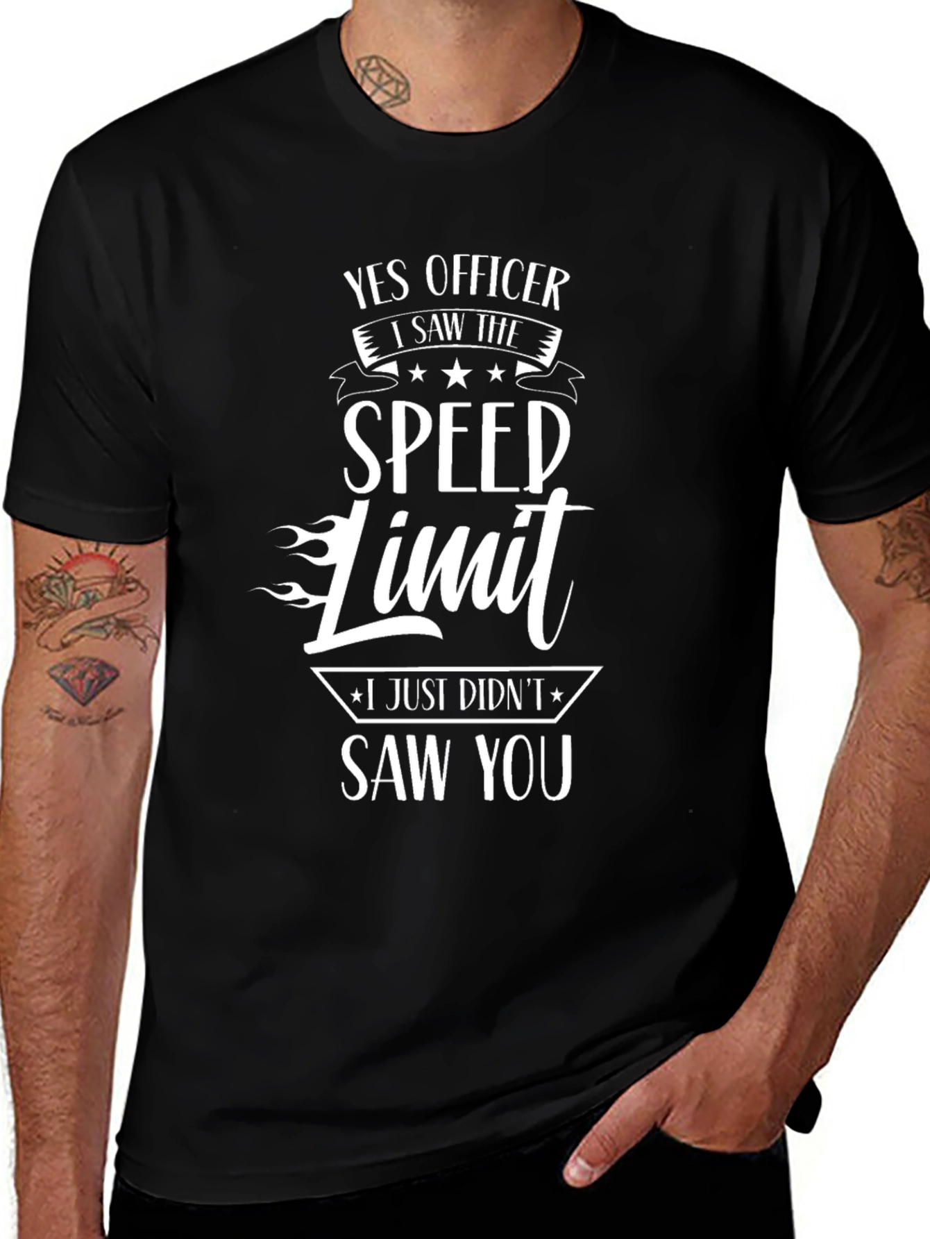 Yes Officer Speed Limit Graphic Tee