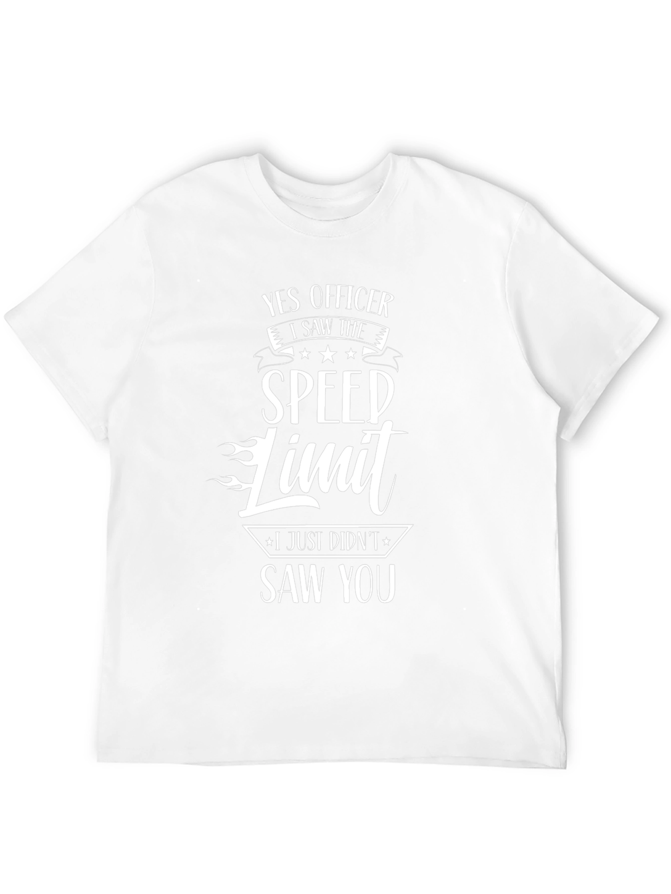 Yes Officer Speed Limit Graphic Tee