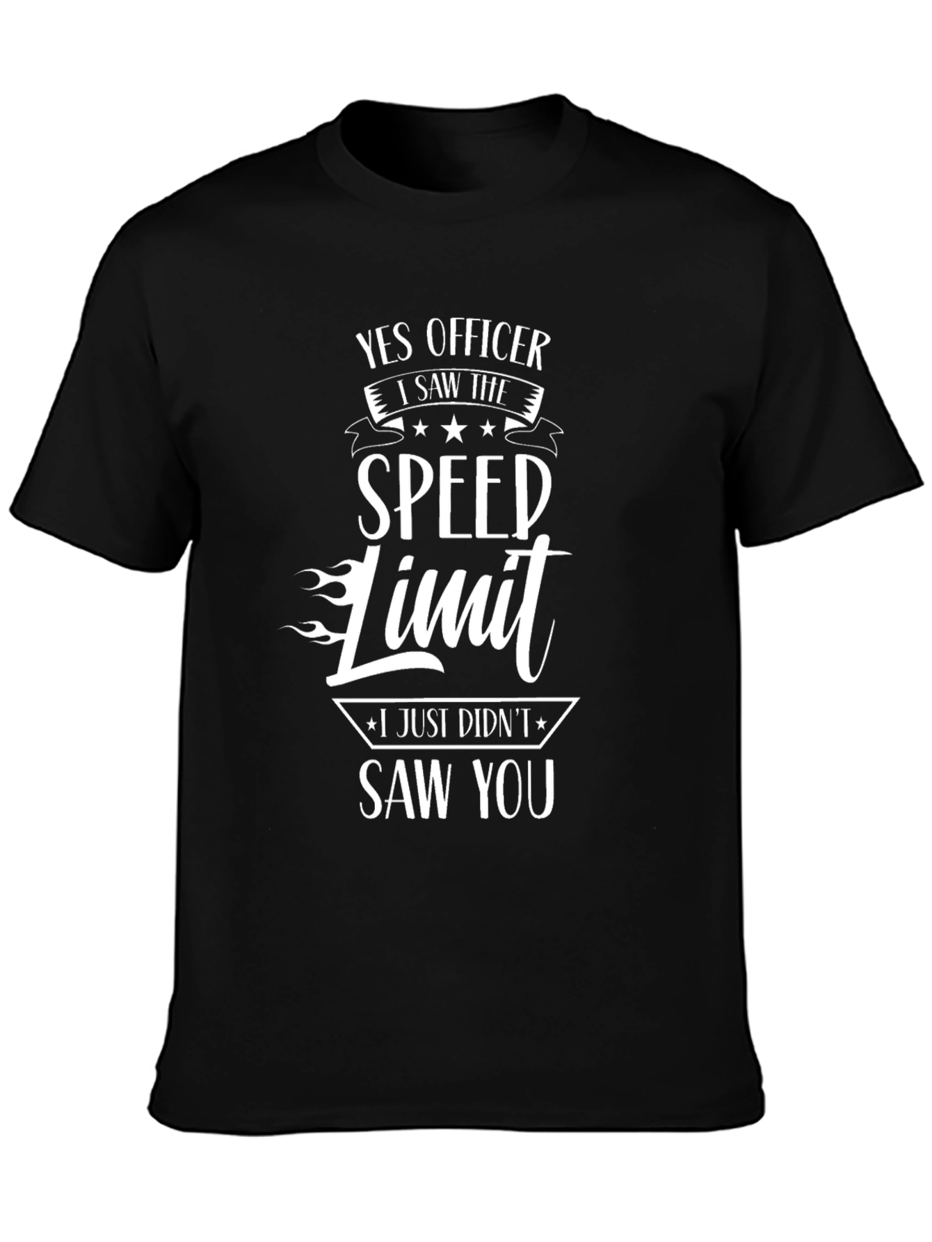 Yes Officer Speed Limit Graphic Tee