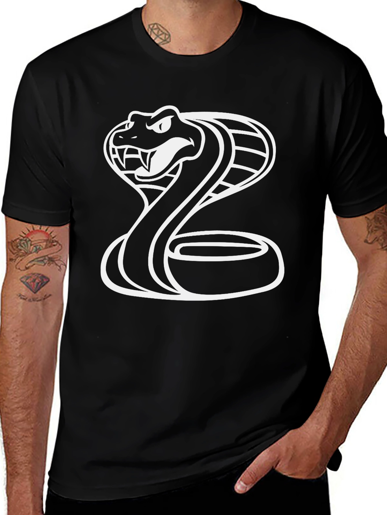 Cobra Graphic T-Shirt - Mens Black Tee