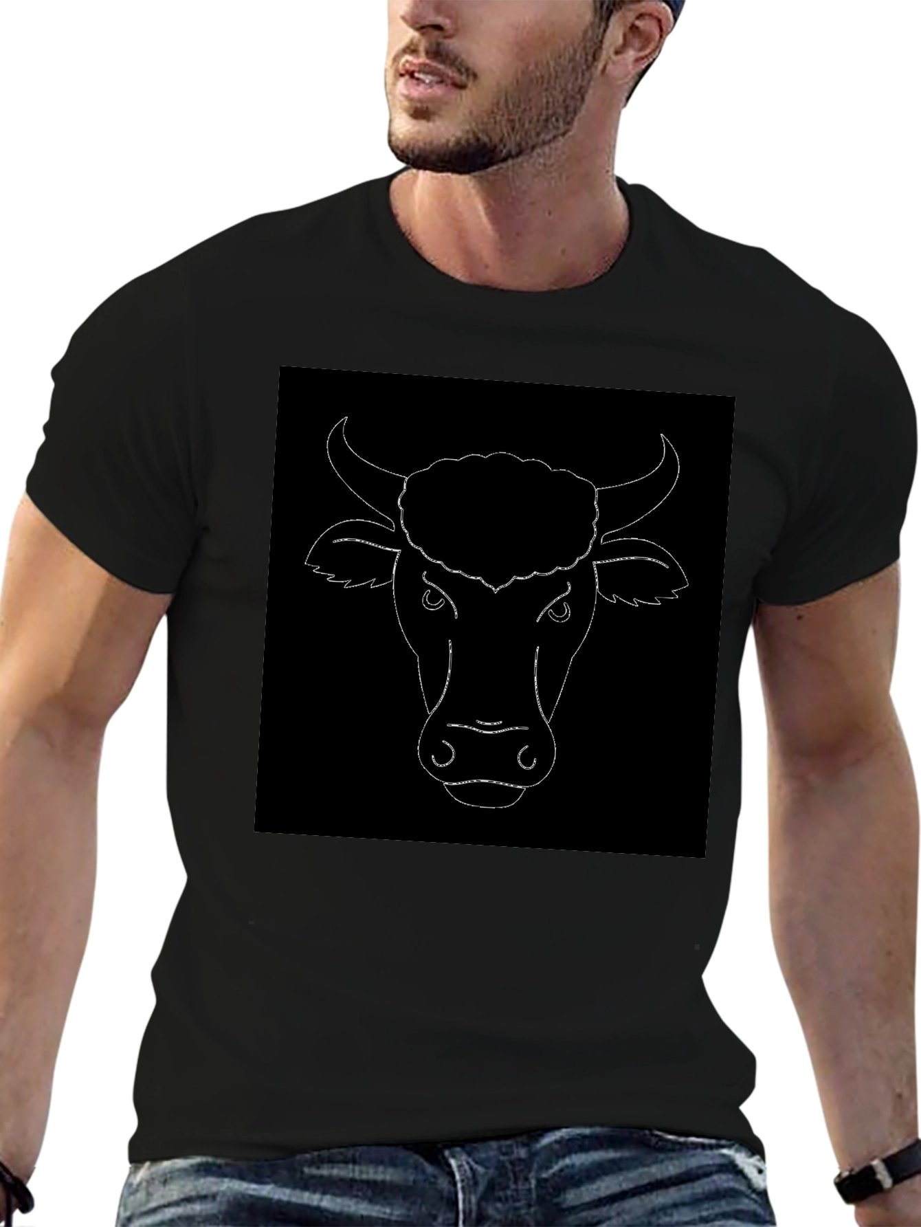 Black Bull Graphic Tee - Bold & Edgy Style