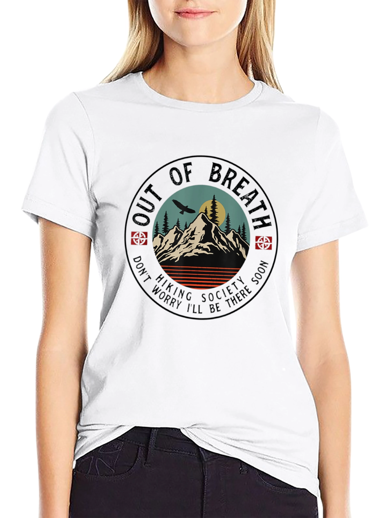 Out of Breath Hiking Society Tee