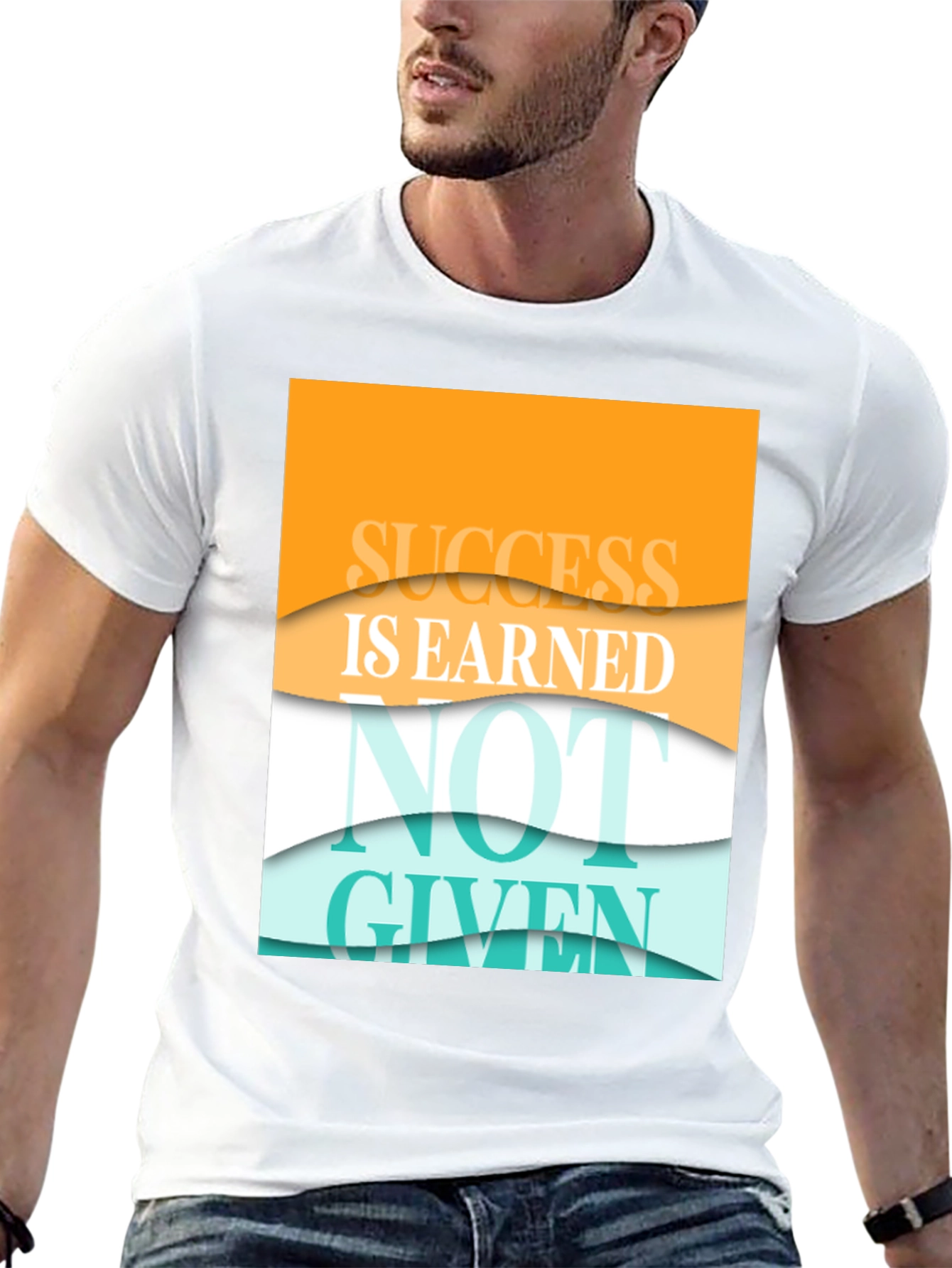 Success Is Earned Black Graphic T-Shirt