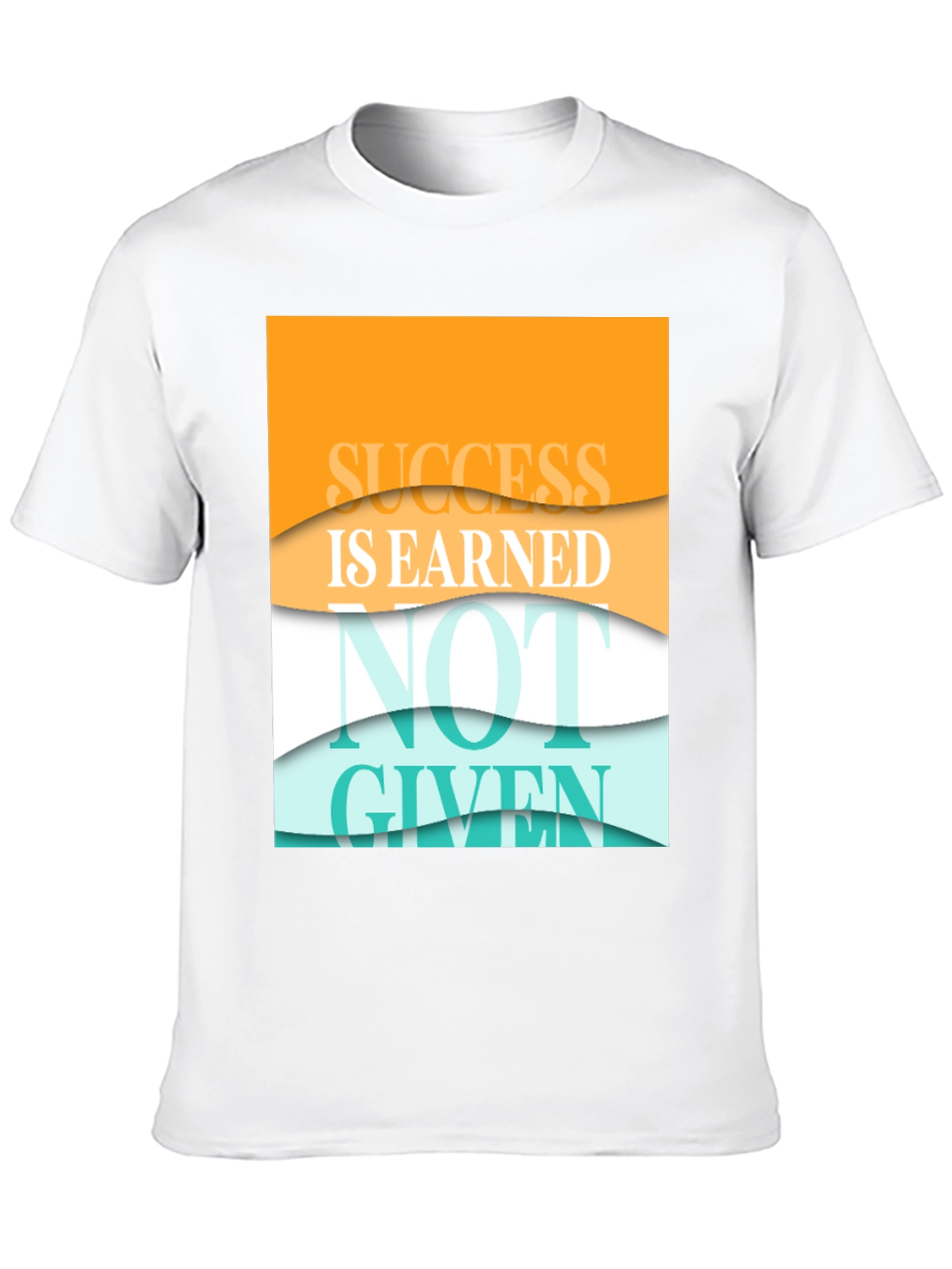 Success Is Earned Black Graphic T-Shirt