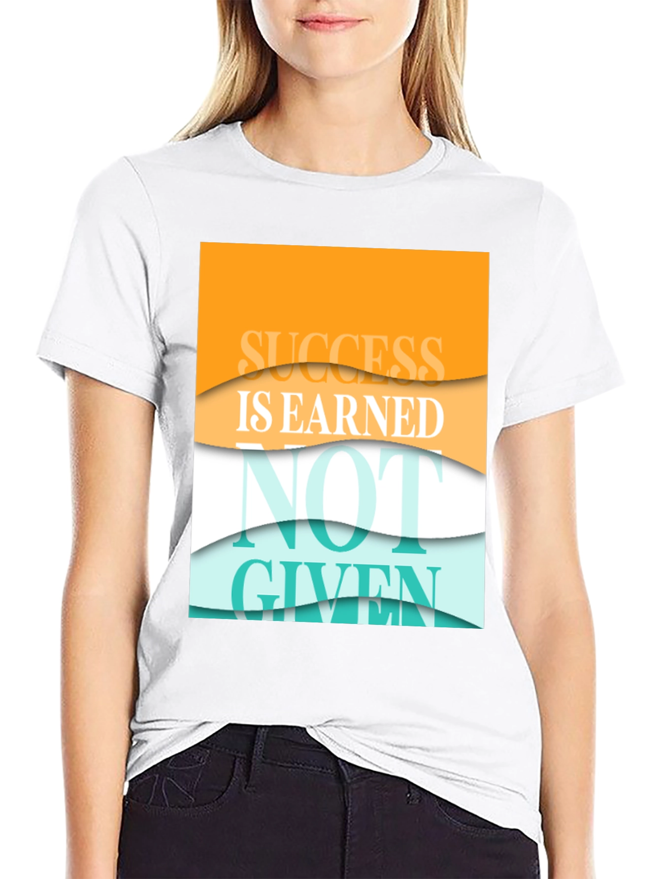 Success Is Earned Black Graphic T-Shirt
