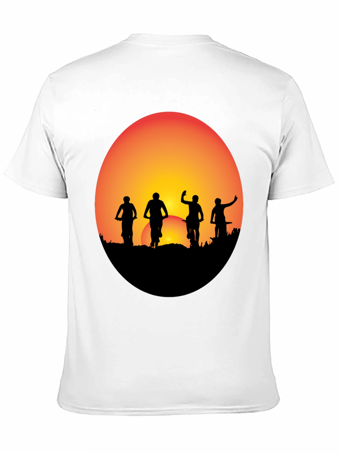 Sunset Biker Crew Graphic Tee