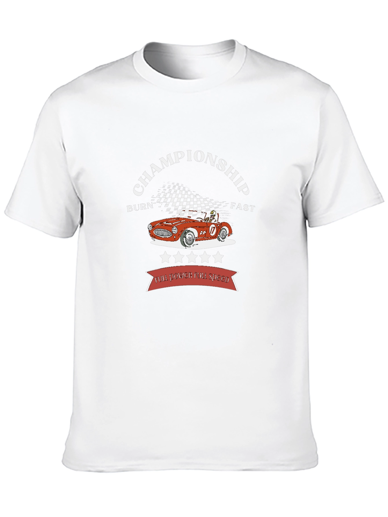 Championship Racer Tee - Burn Fast!