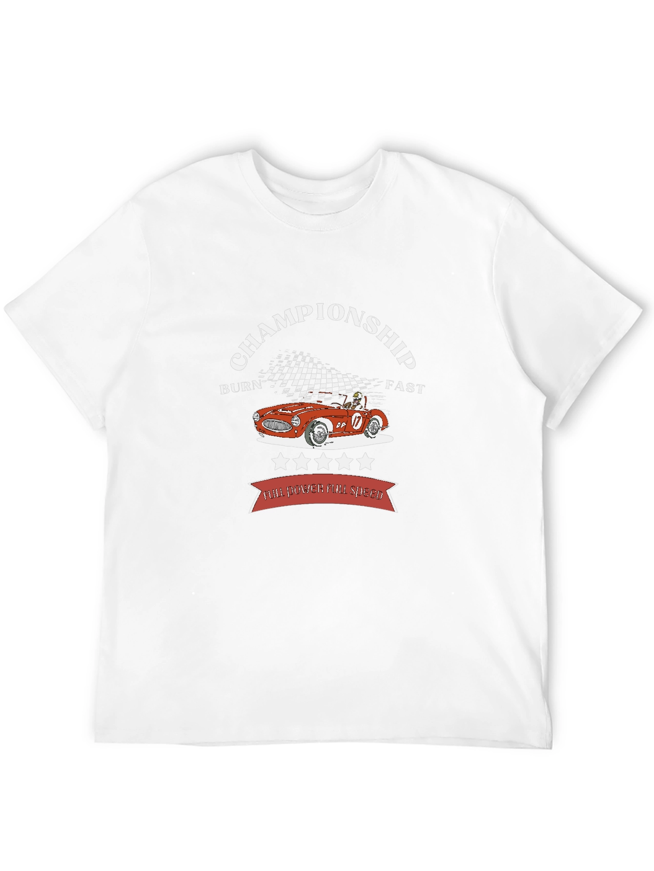 Championship Racer Tee - Burn Fast!