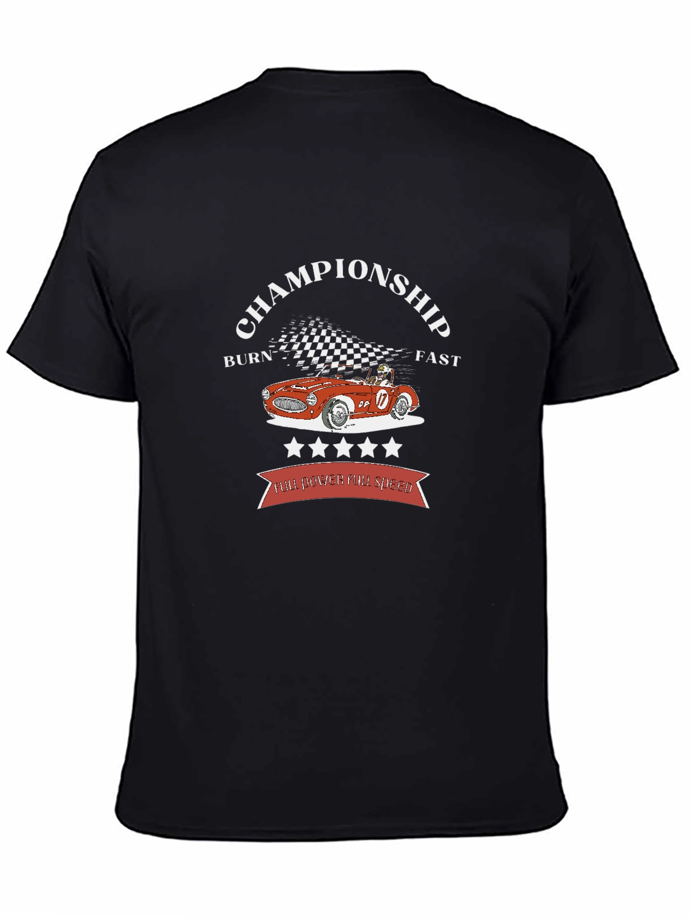 Championship Racer Tee - Burn Fast!