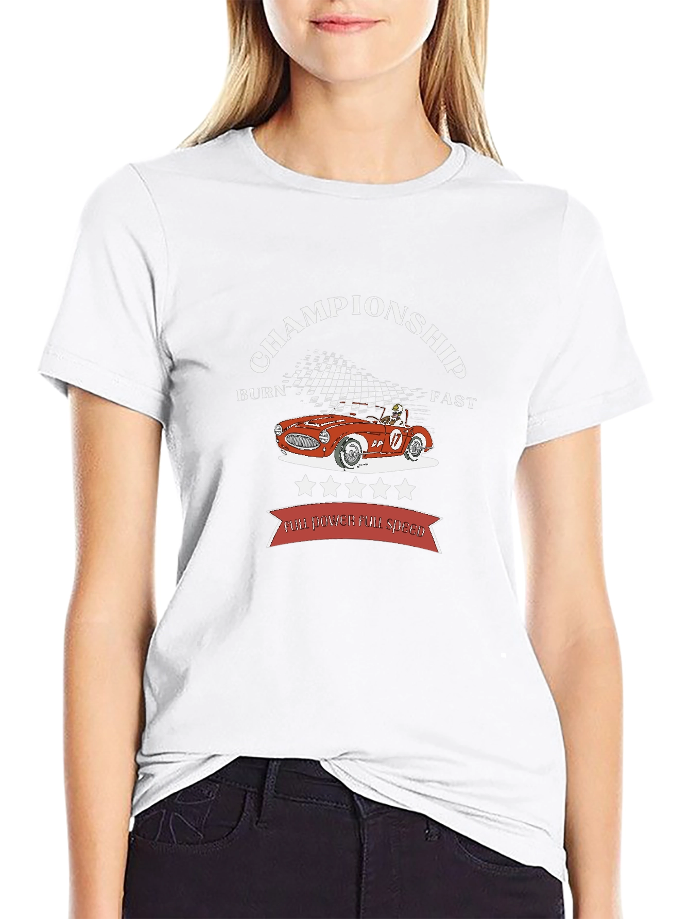 Championship Racer Tee - Burn Fast!
