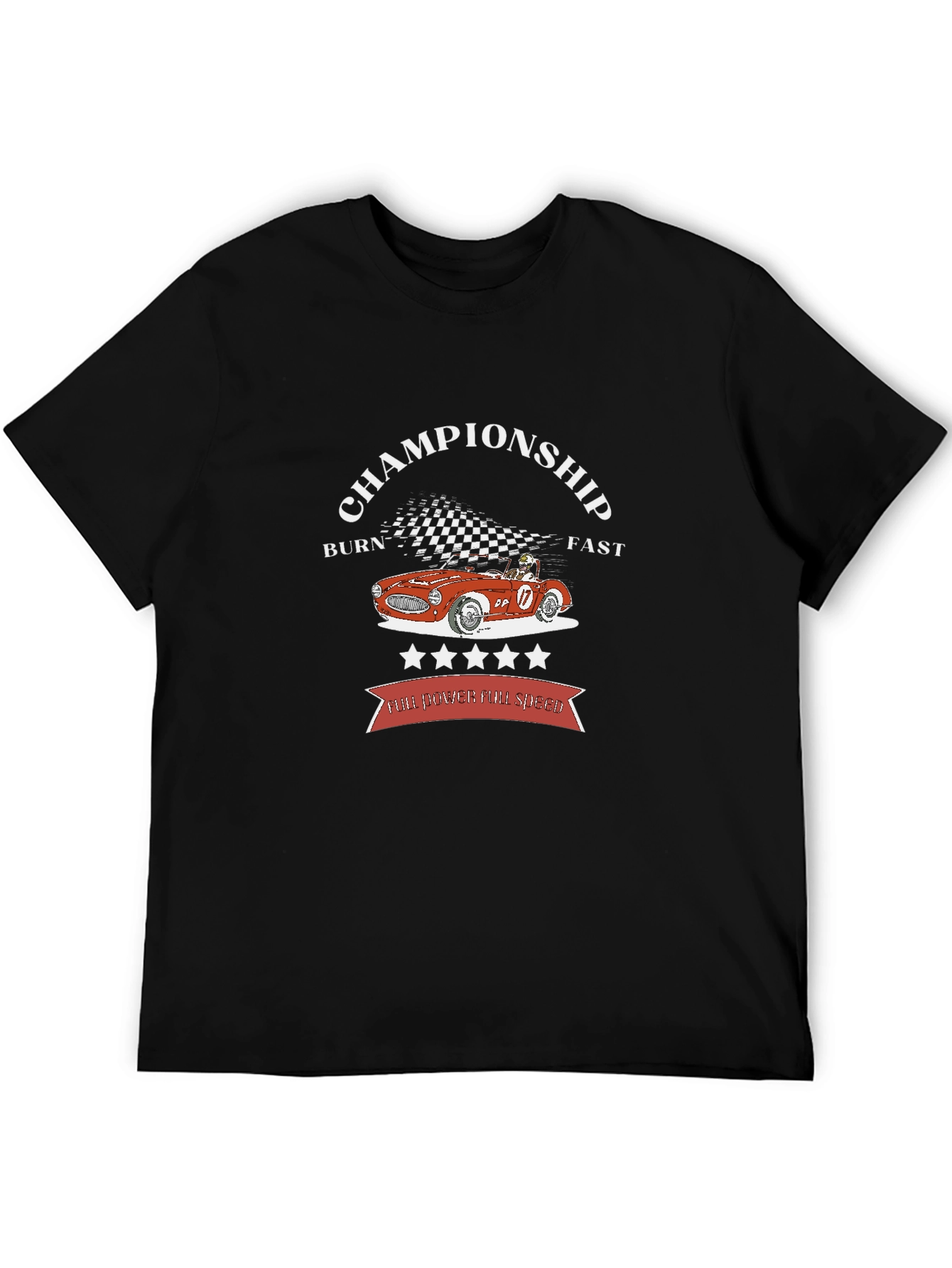 Championship Racer Tee - Burn Fast!