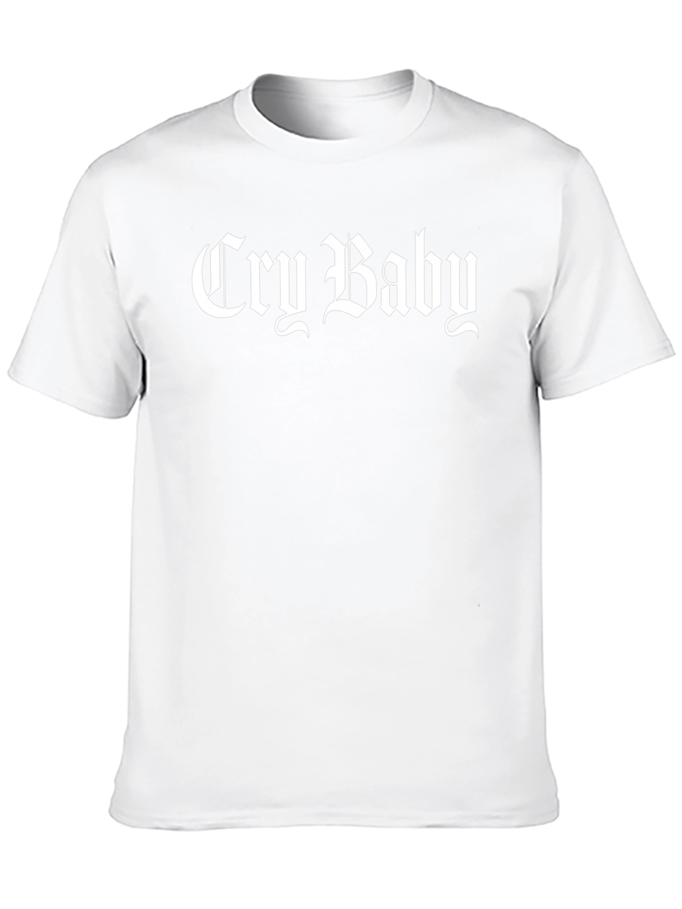 Cry Baby Graphic Tee - Black Cotton T-Shirt