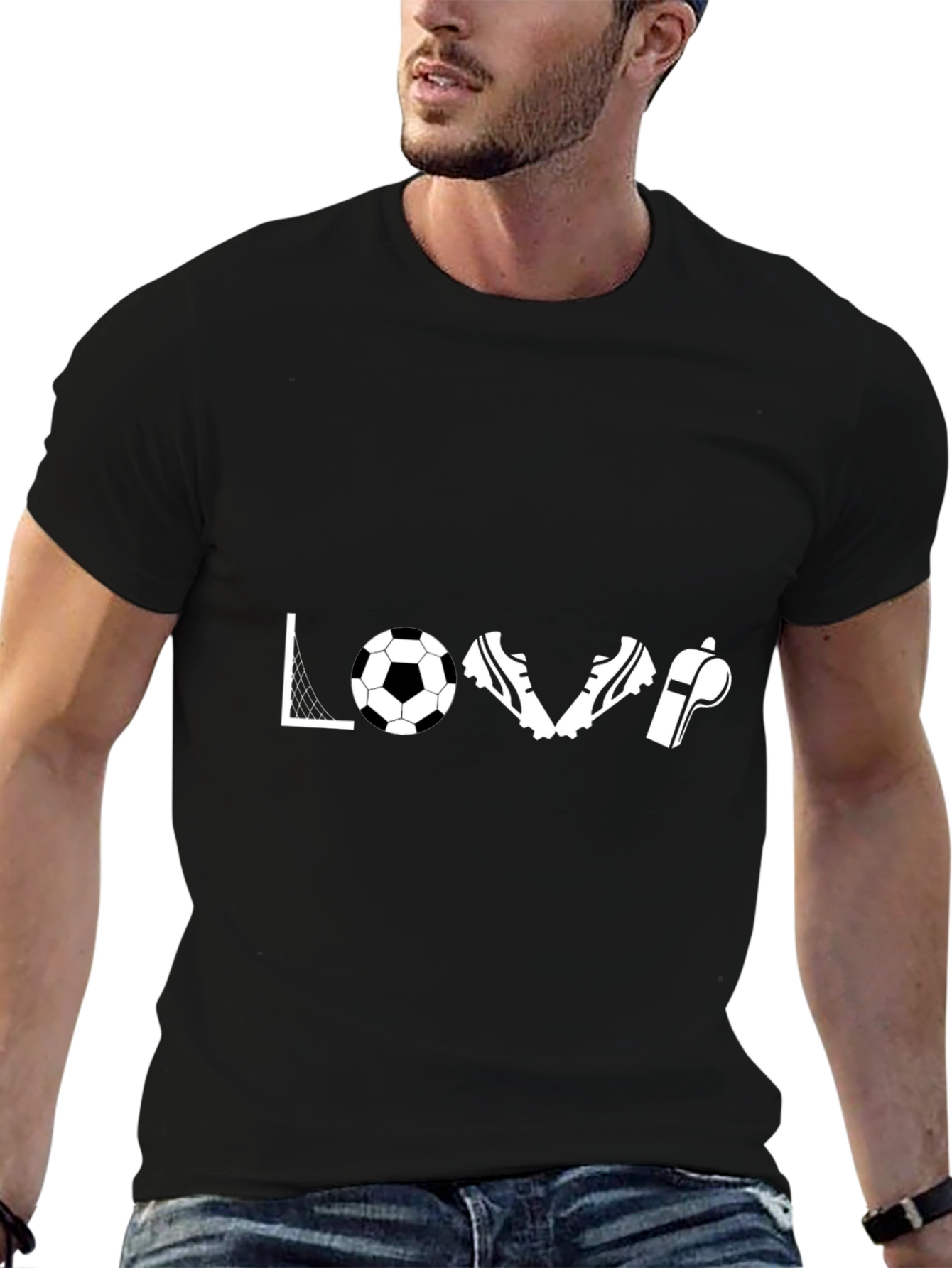 Soccer Love T-Shirt - Goal Ball Cleats Whistle
