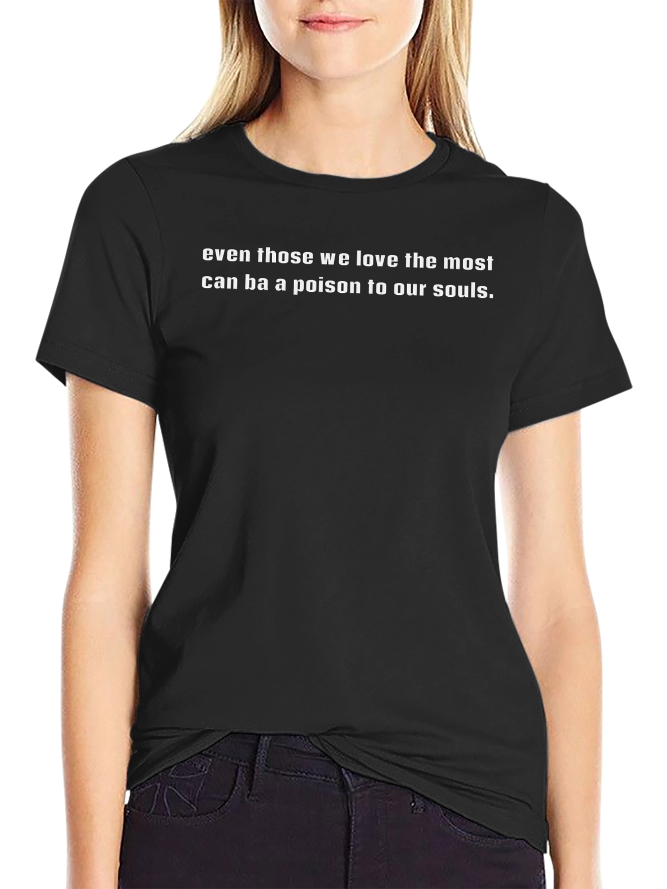 Poison Souls Graphic Tee - Black Cotton T-Shirt