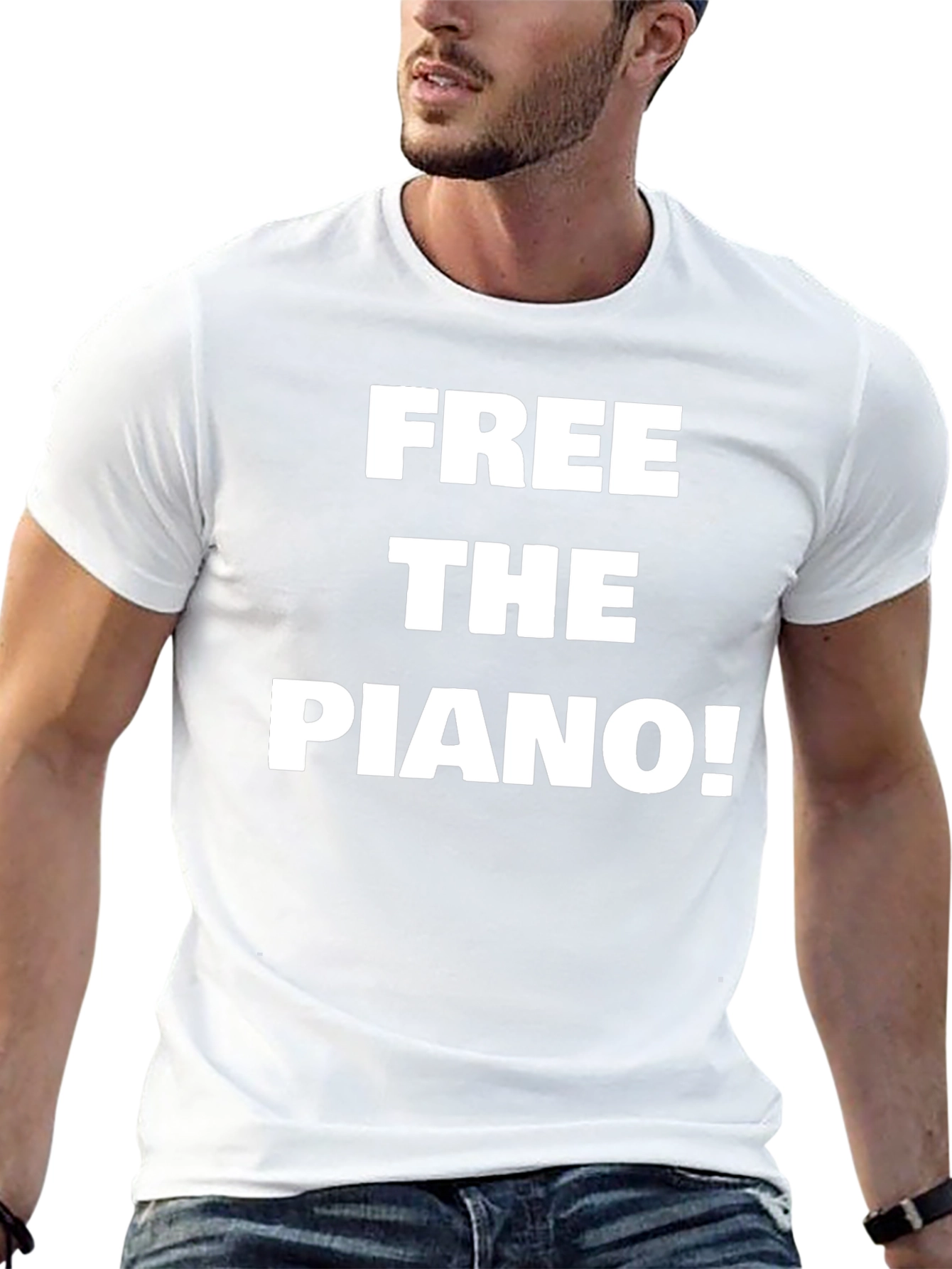 Free the Piano! Novelty Graphic Tee