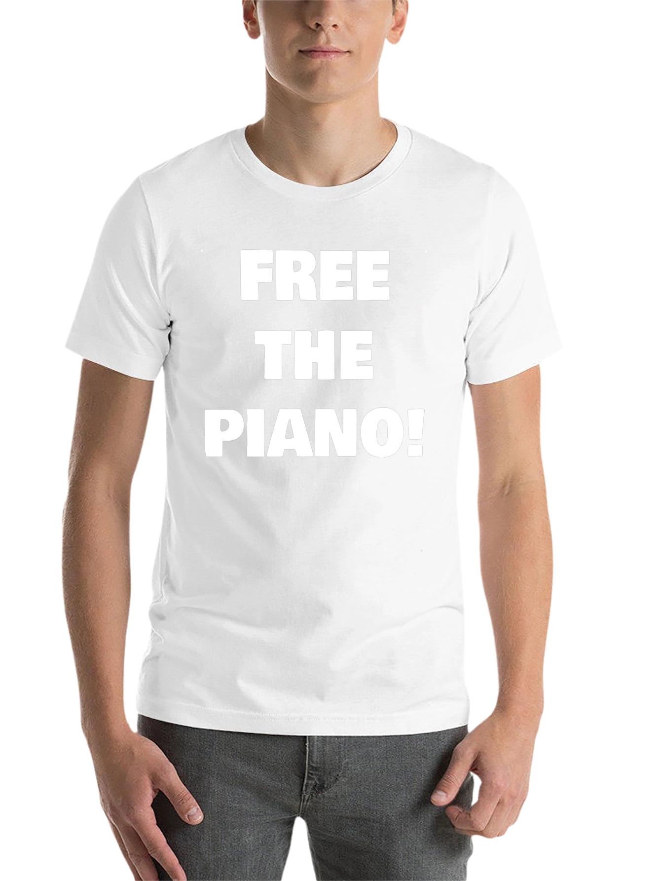 Free the Piano! Novelty Graphic Tee