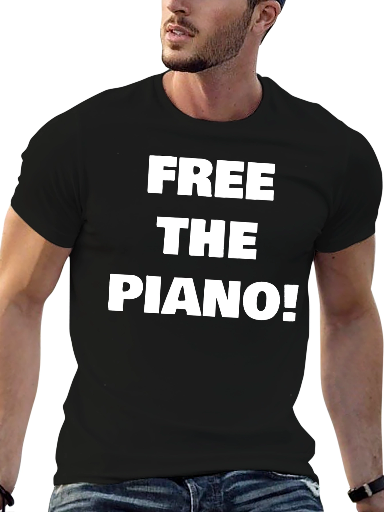 Free the Piano! Novelty Graphic Tee