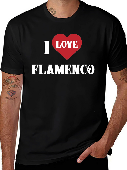 I Love Flamenco Black T-Shirt