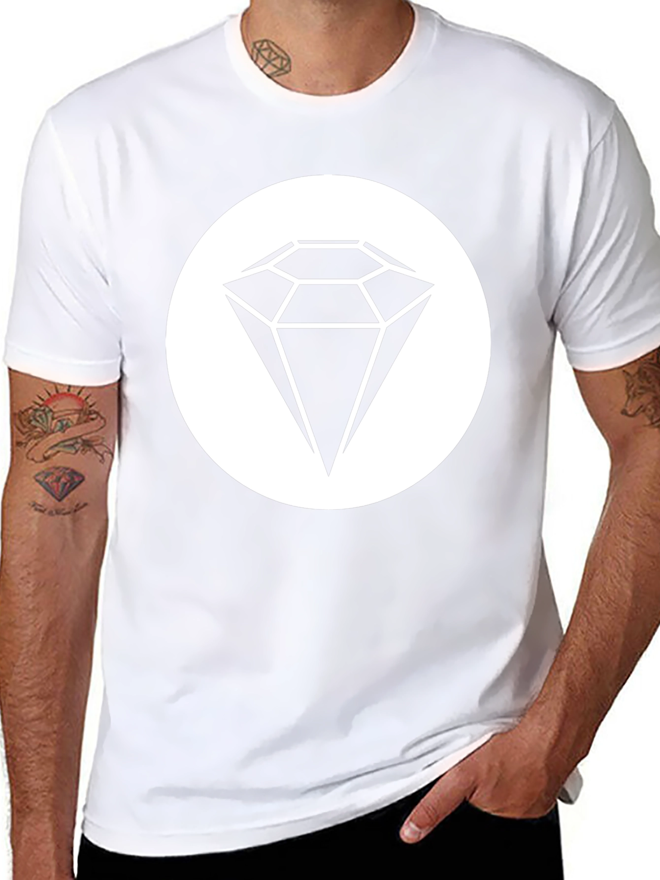 Diamond Graphic Black T-Shirt