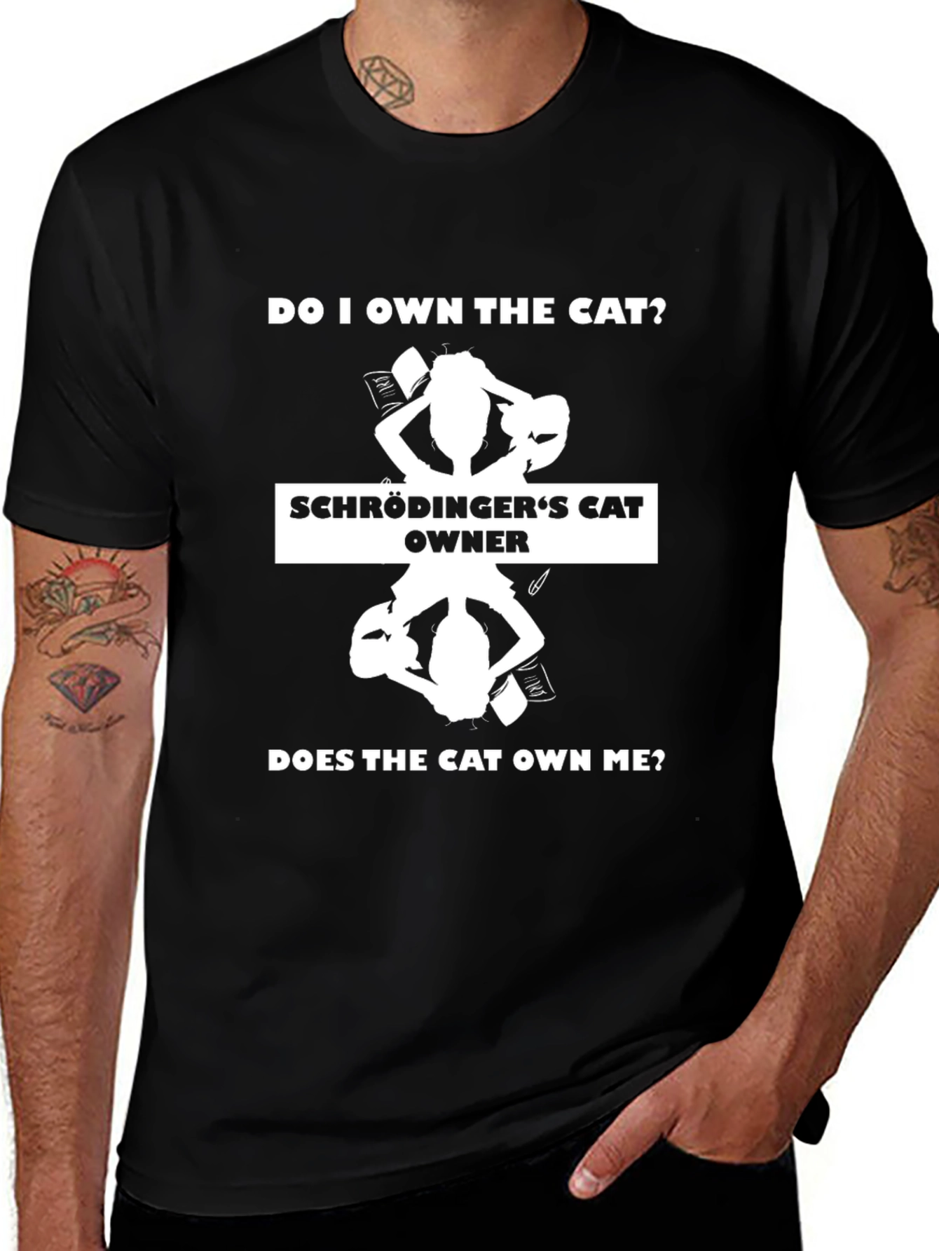 Schrödingers Cat Owner Graphic T-Shirt
