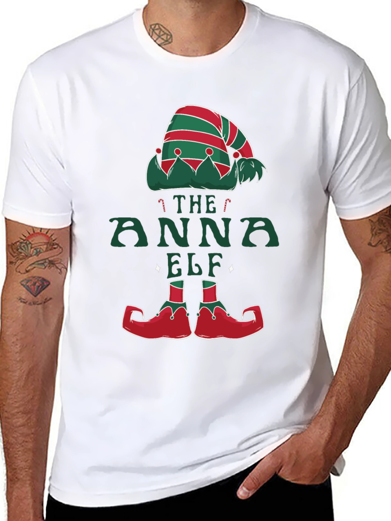Anna Elf Christmas T-Shirt - Holiday Festive Tee
