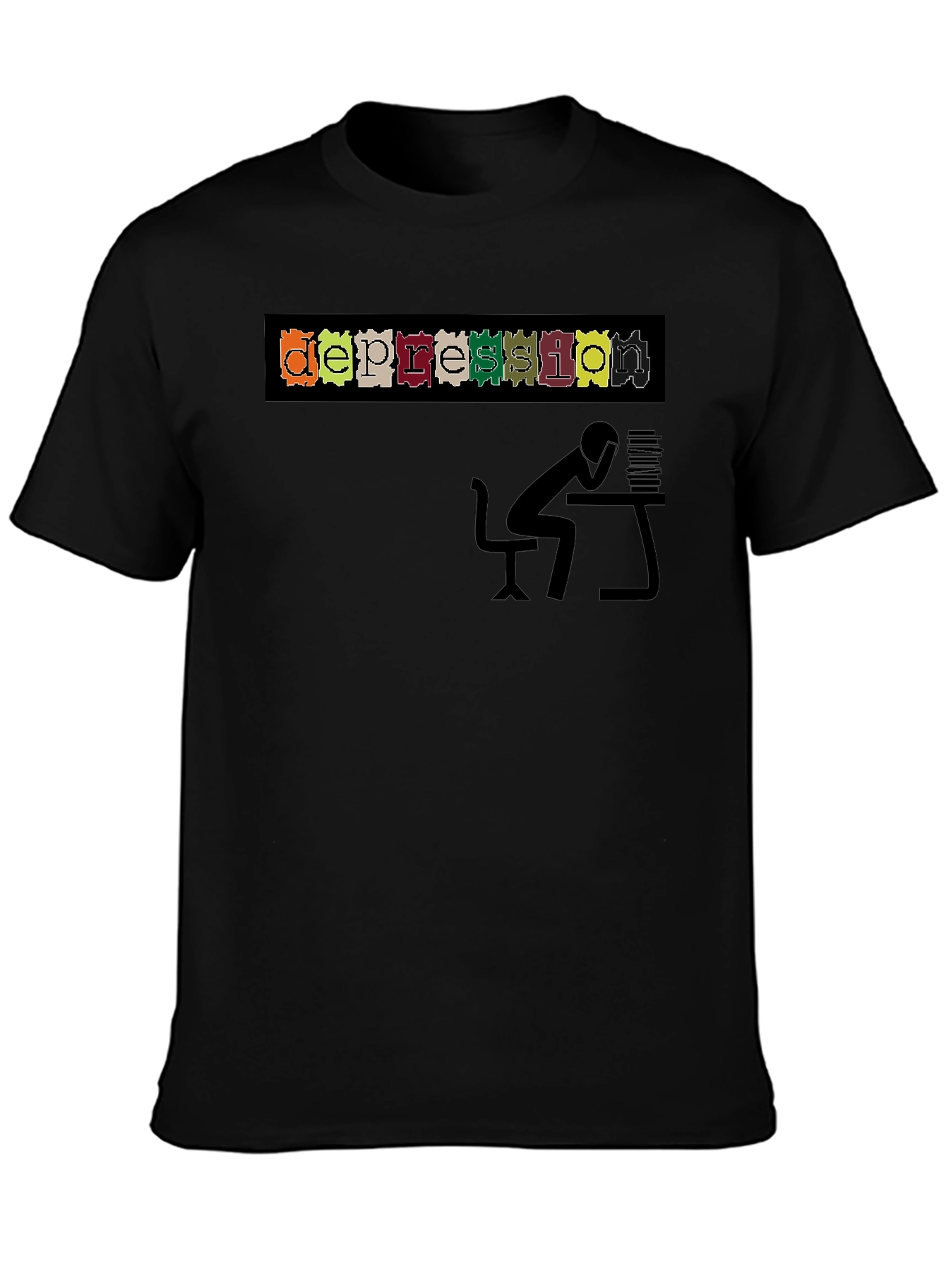 Depression Graphic Tee - Comfort & Style