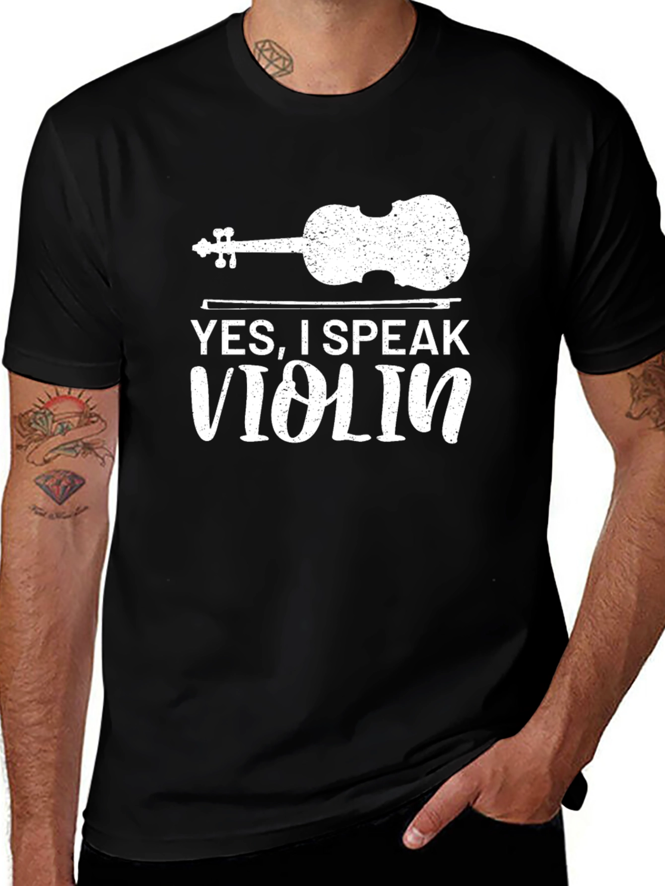 Yes I Speak Violin Graphic Tee