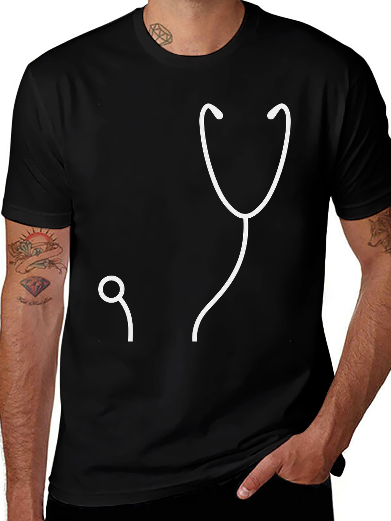 Stethoscope Graphic T-Shirt - Medical Tee
