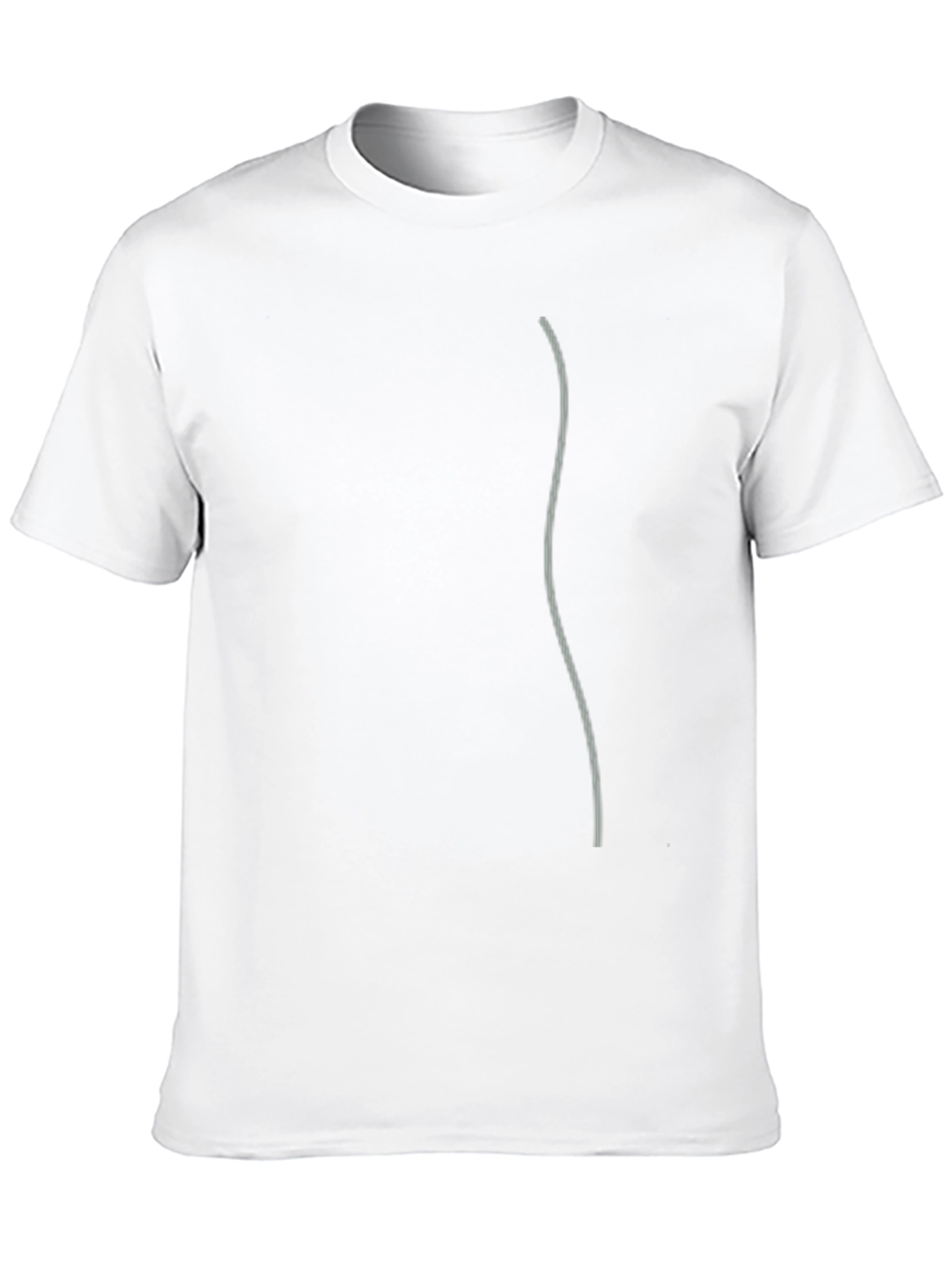 Mens Black Casual Tee with Minimalist Design