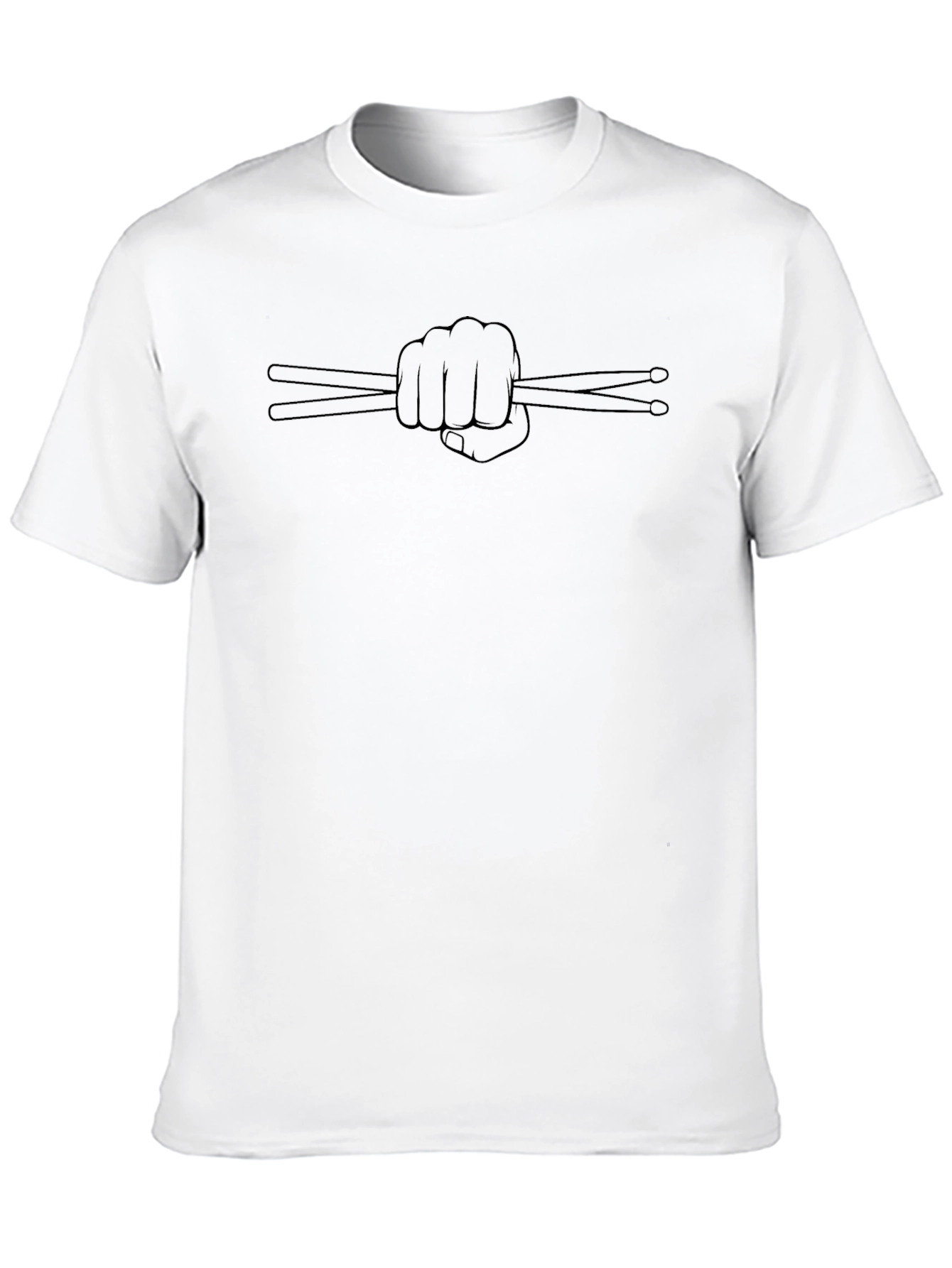 Drummer Fist Drumsticks Graphic Tee