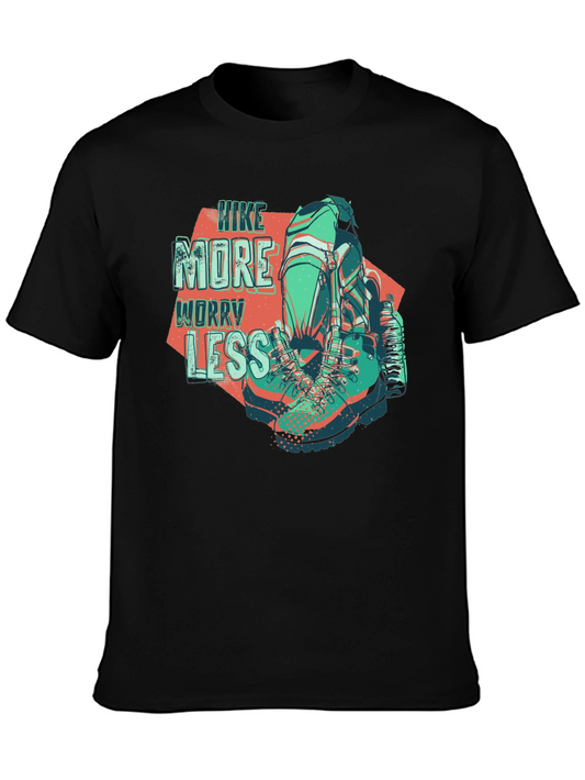 Hike More Worry Less Graphic Tee - Adventure Ready!
